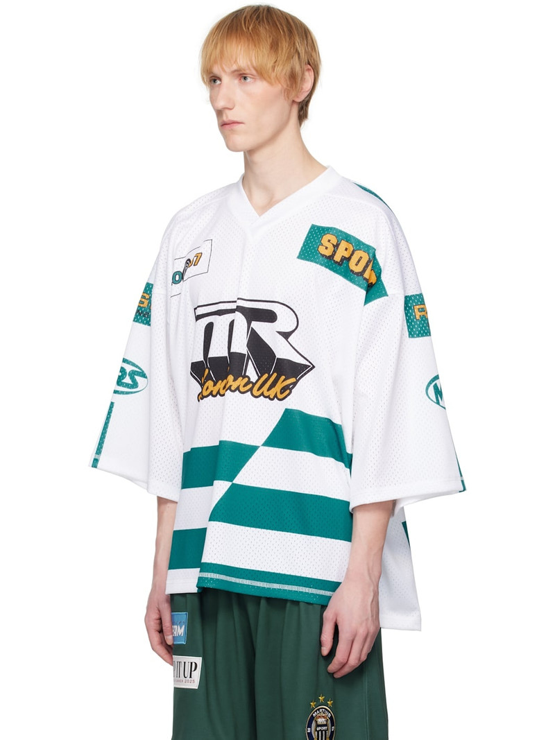 Martine Rose White Oversized Football T-shirt outlook