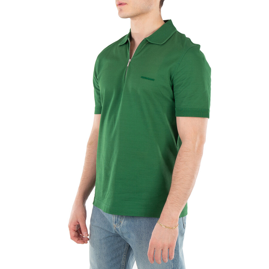 Ferragamo Zip Collar Polo Shirt - 2