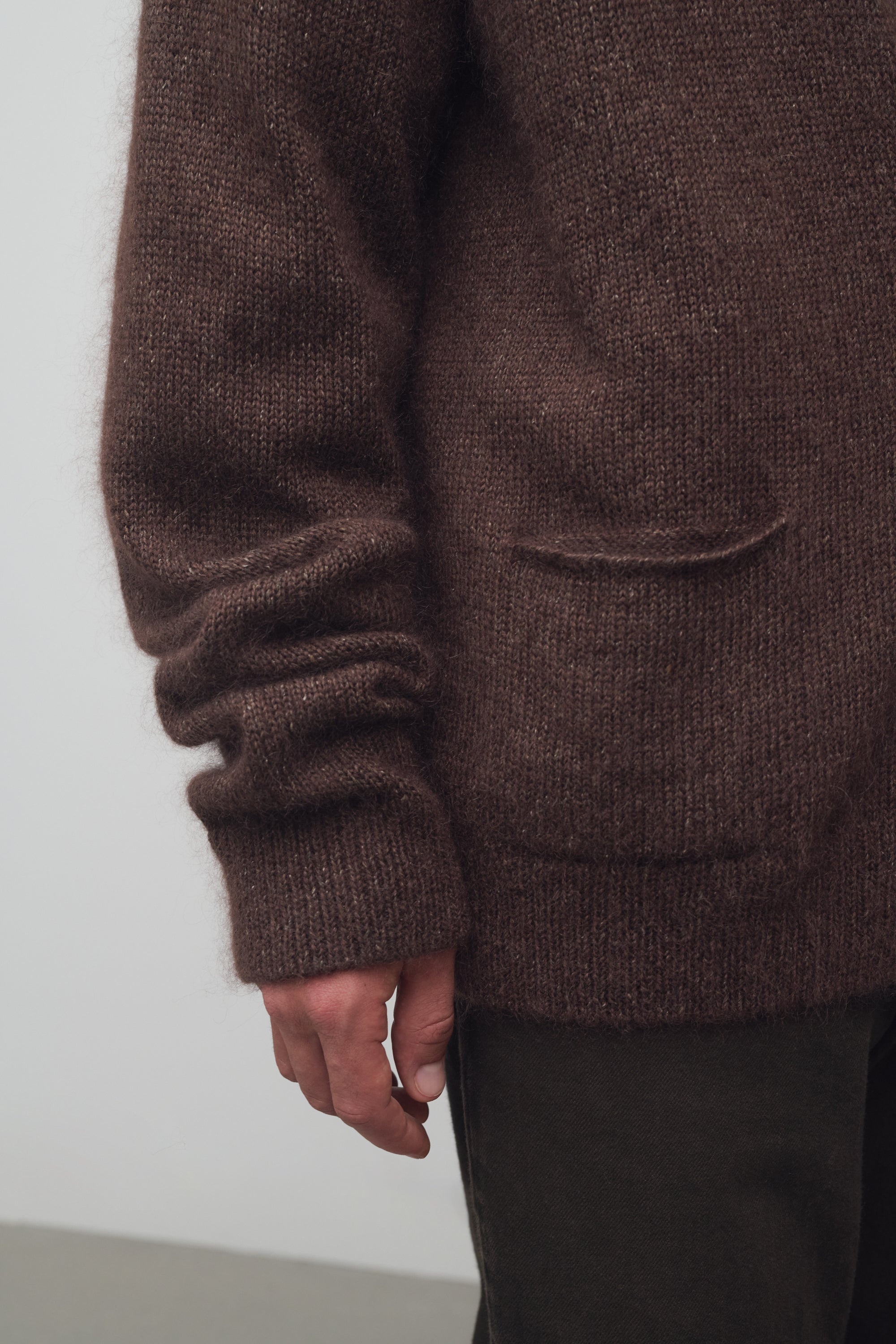 Howser Cardigan in Silk and Mohair - 6