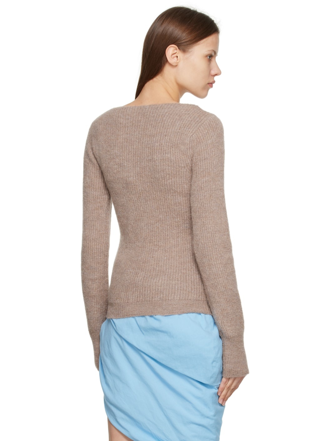 Brown Le Papier 'La Maille Pau' Cardigan - 3