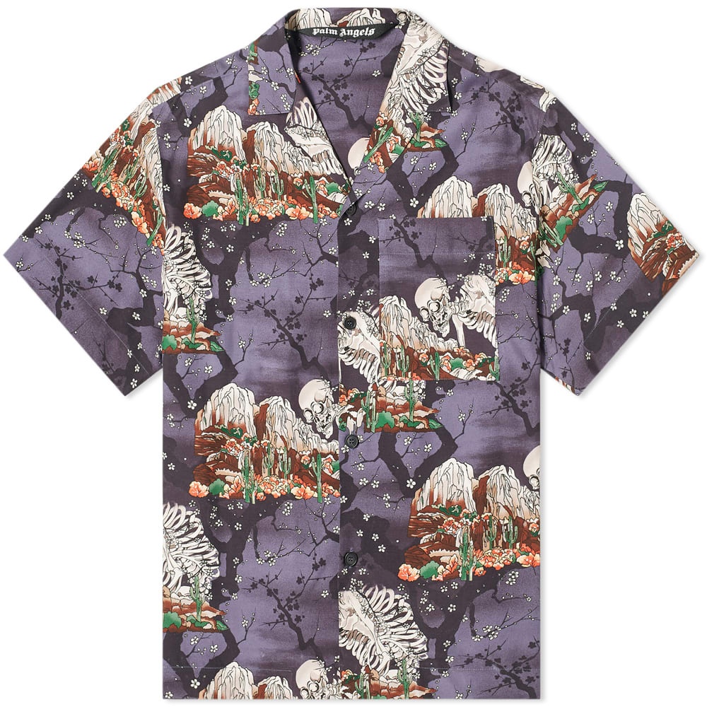 Palm Angels Skeleton Vacation Shirt - 1