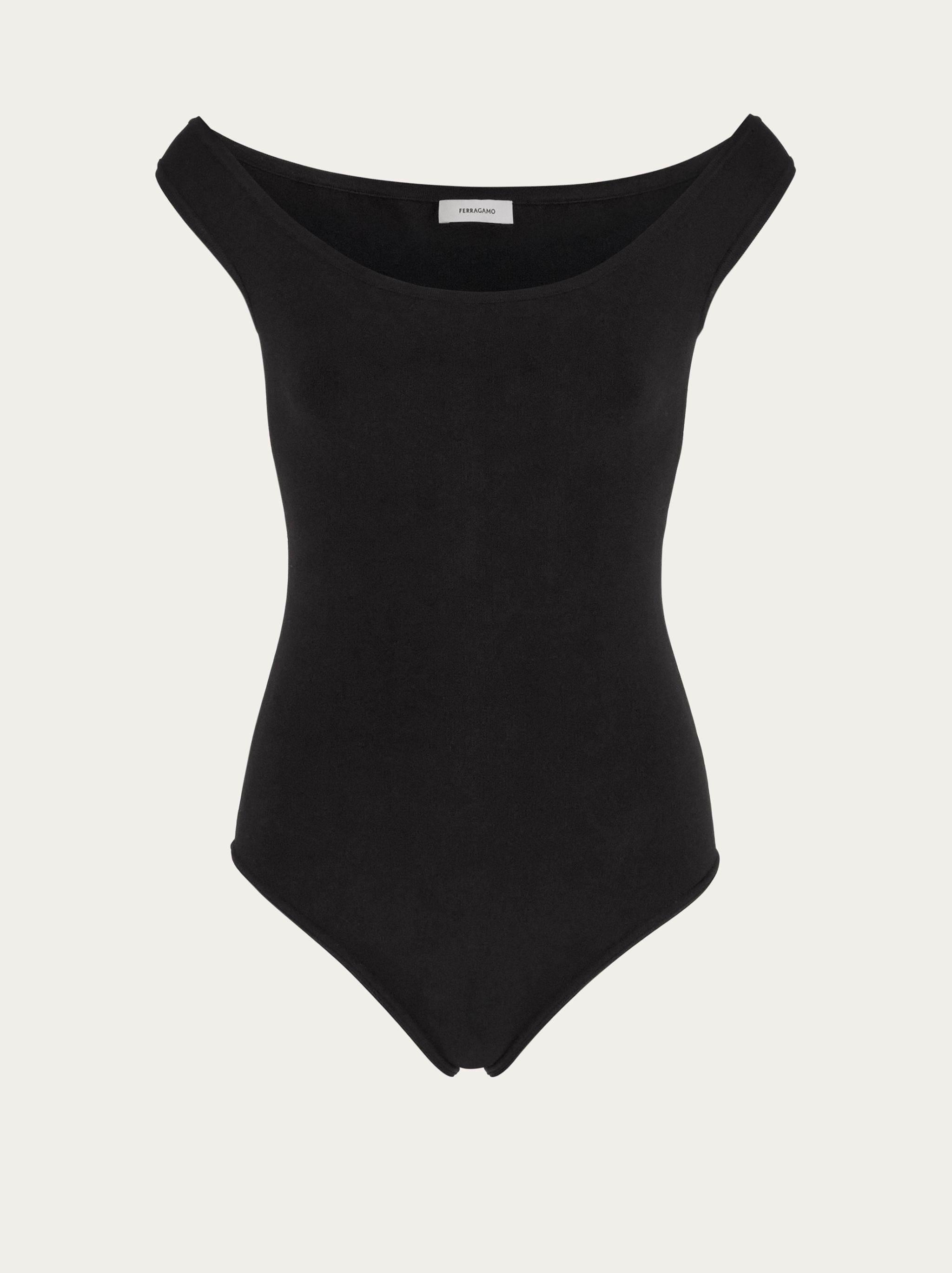Low cut round neck bodysuit - 1