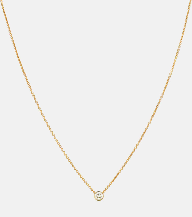 Diamante Simple 18kt gold and diamond necklace 1
