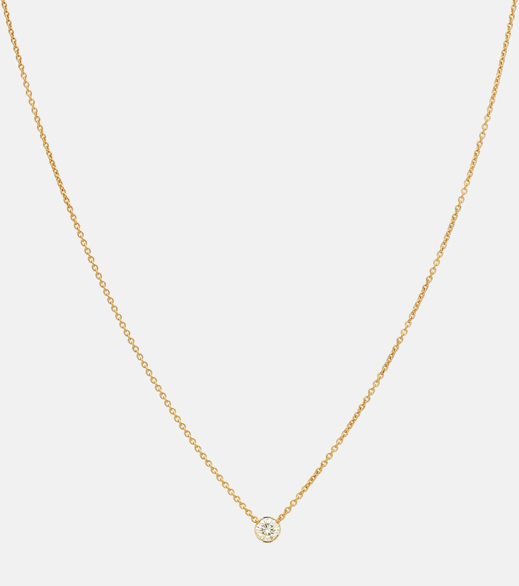 Diamante Simple 18kt gold and diamond necklace - 1