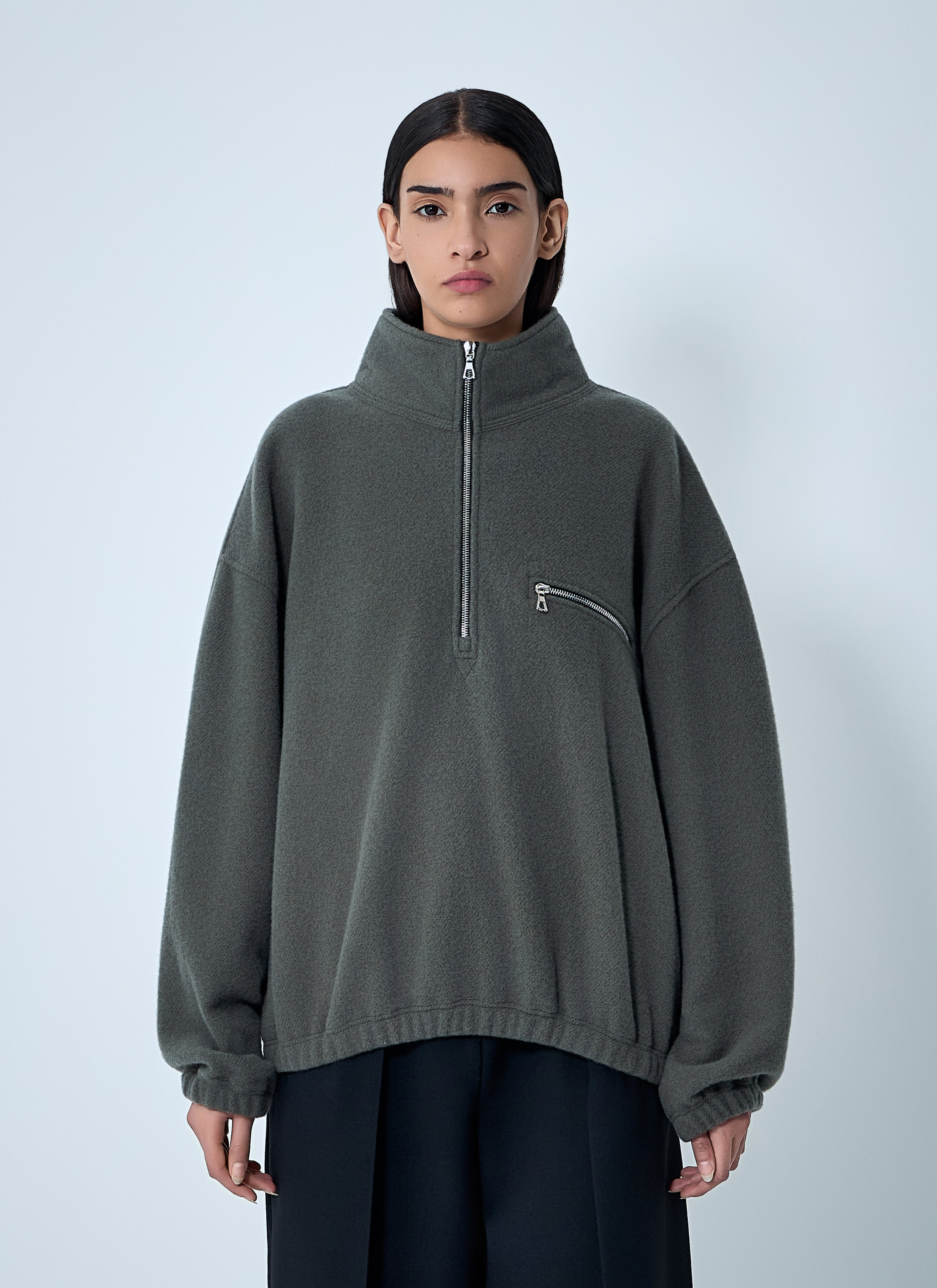 Rier Men Zip-Up Fleece Sweatshirt - 7