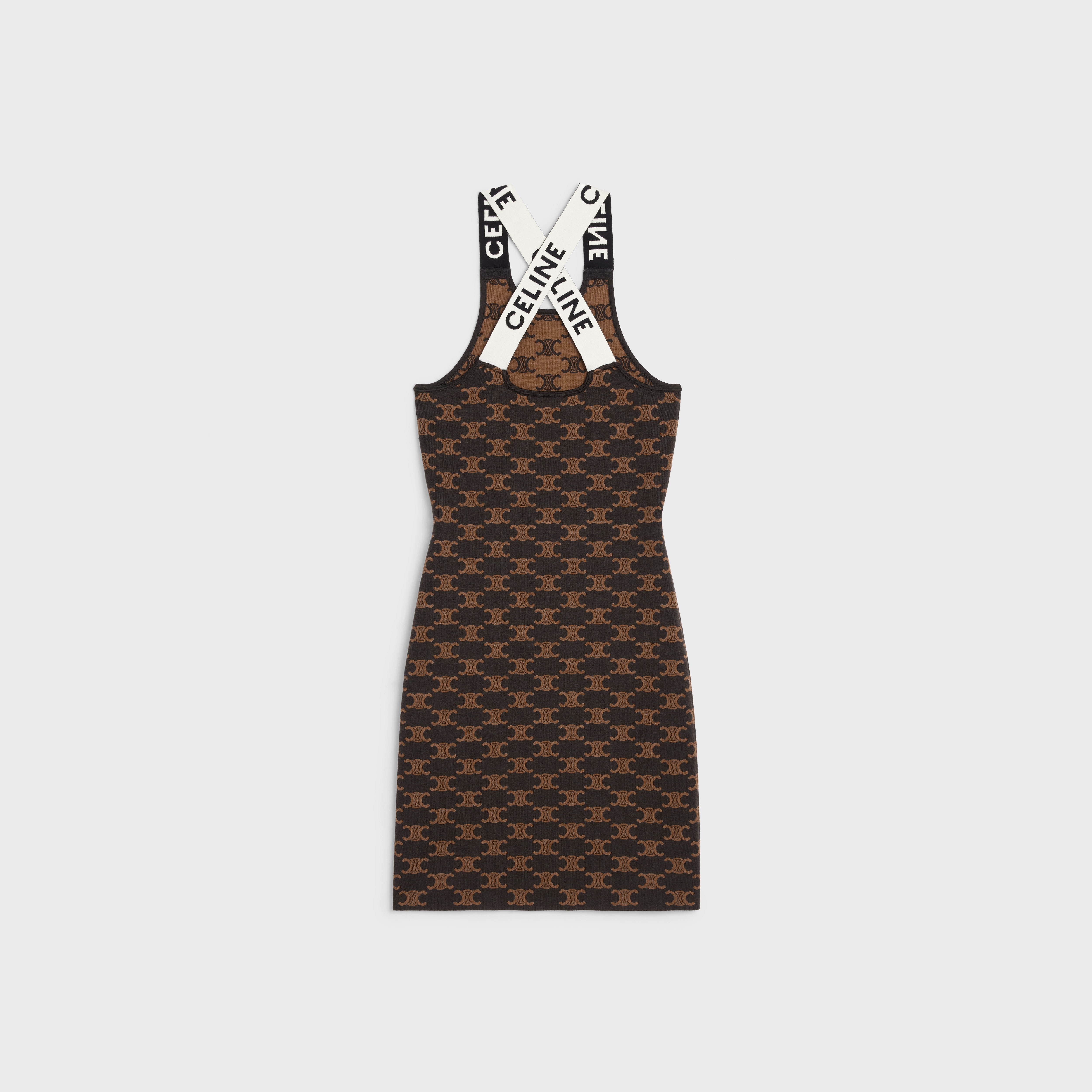 Celine monogrammed dress in silk cotton - 2