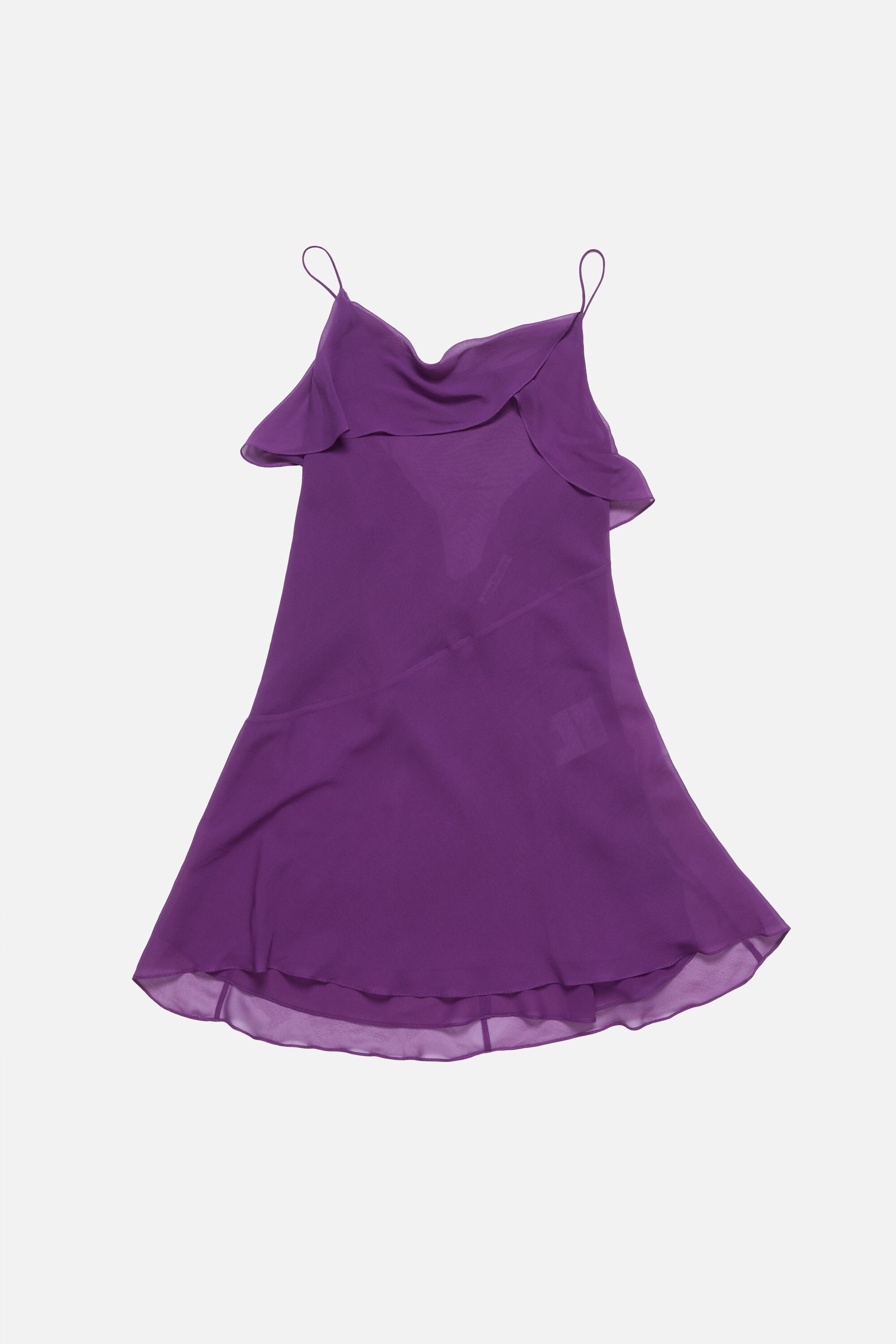 Silk dress - Berry purple - 5