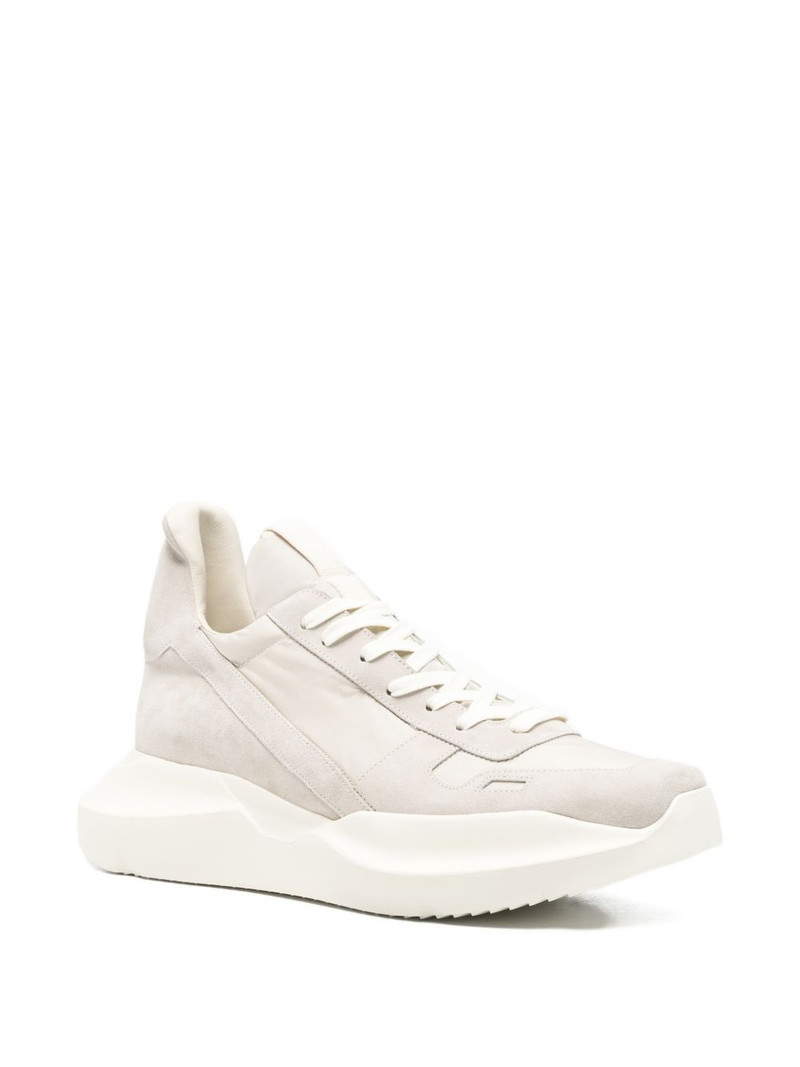 Rick Owens lace-up chunky sole sneakers outlook