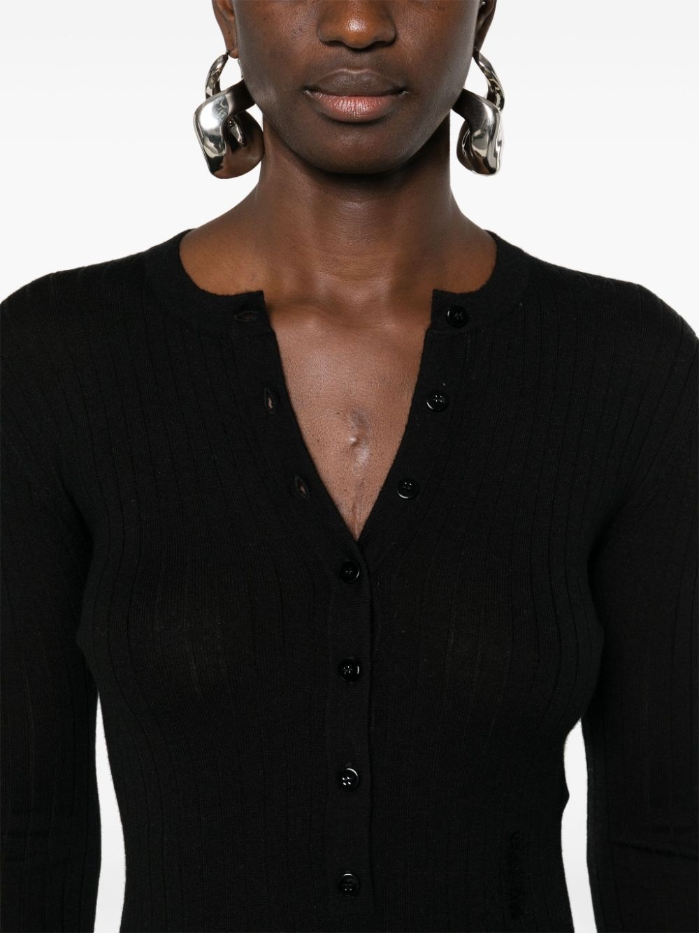 ribbed-knit mini dress - 5