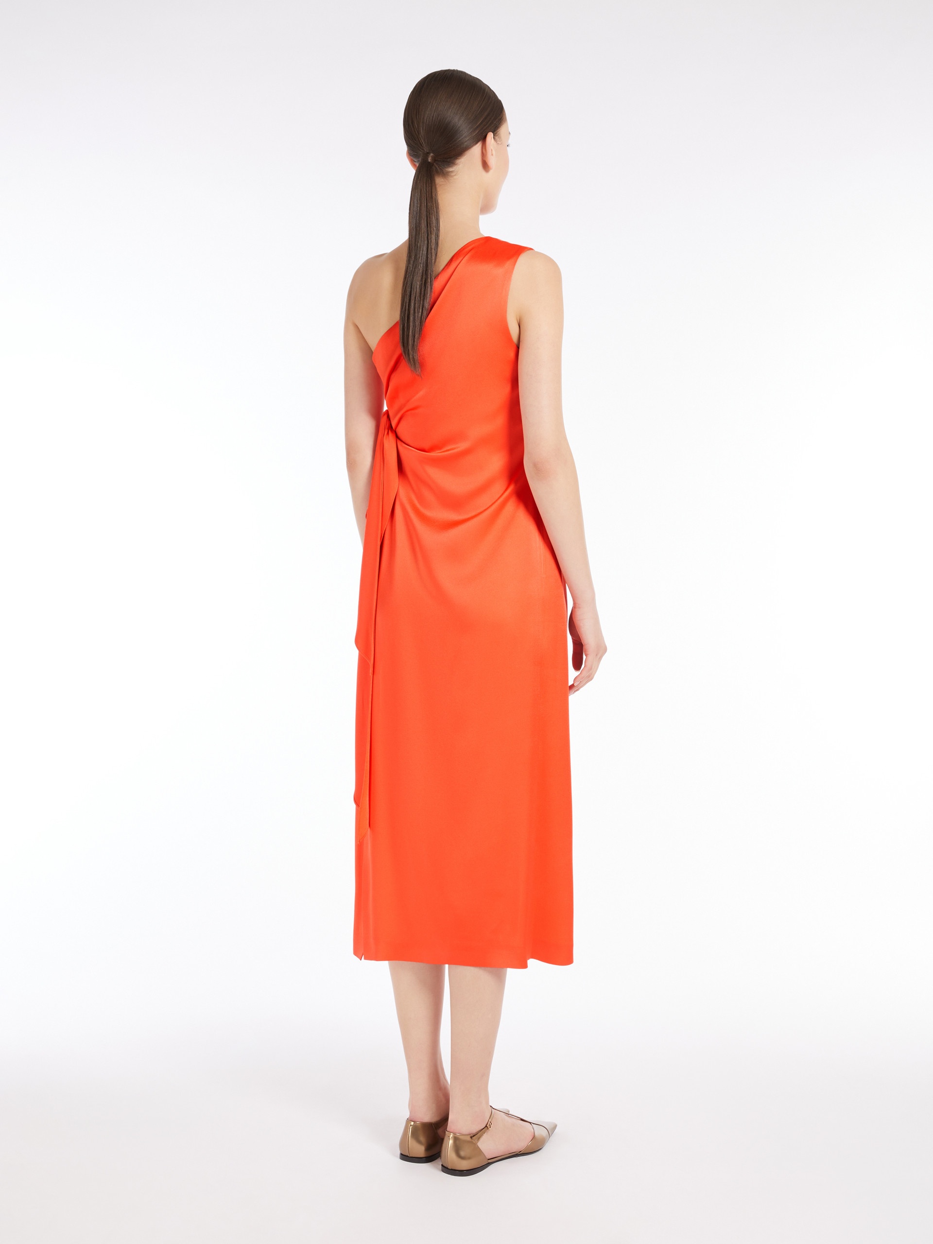 CERCHIO Envers satin one-shoulder dress - 4