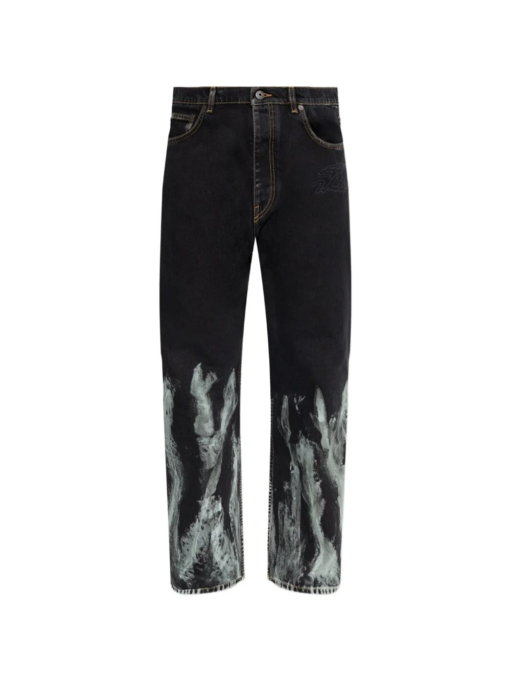 graphic-print jeans - 1