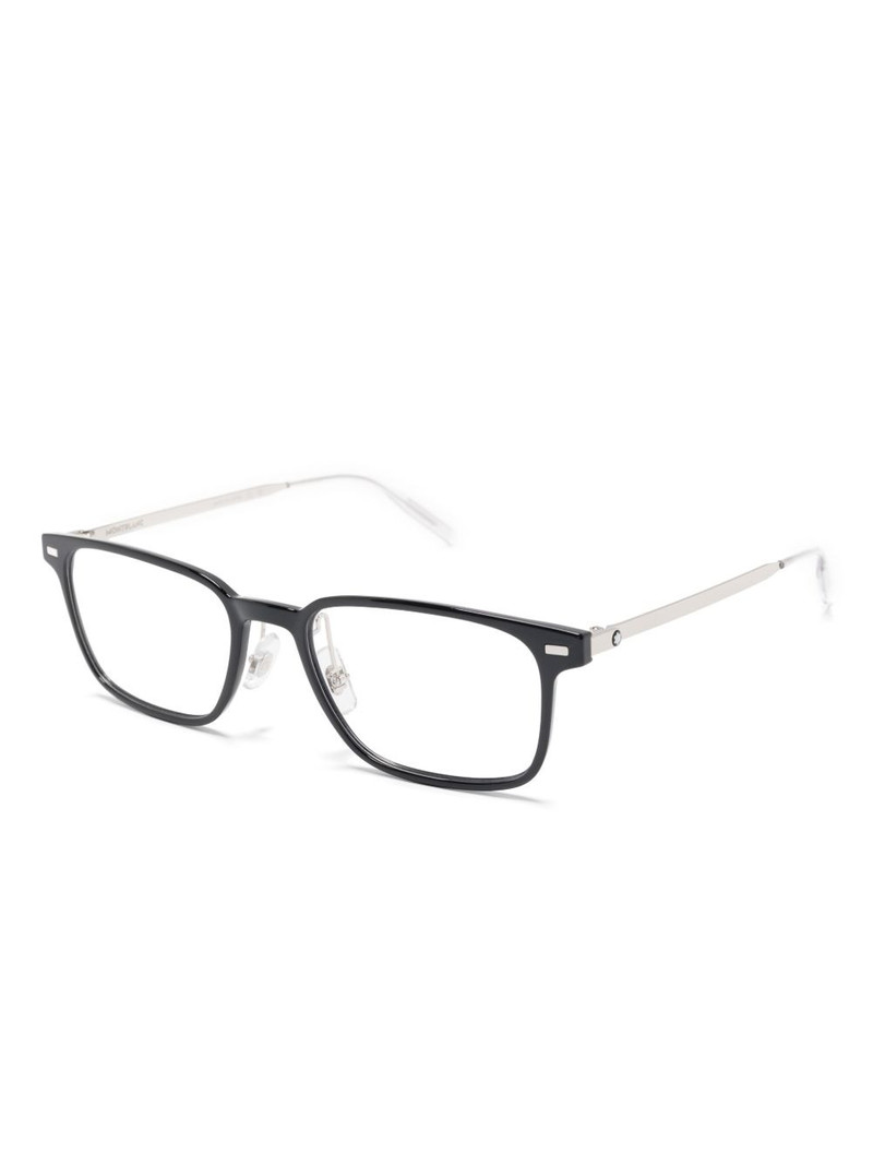 Montblanc rectangle-frame glasses outlook