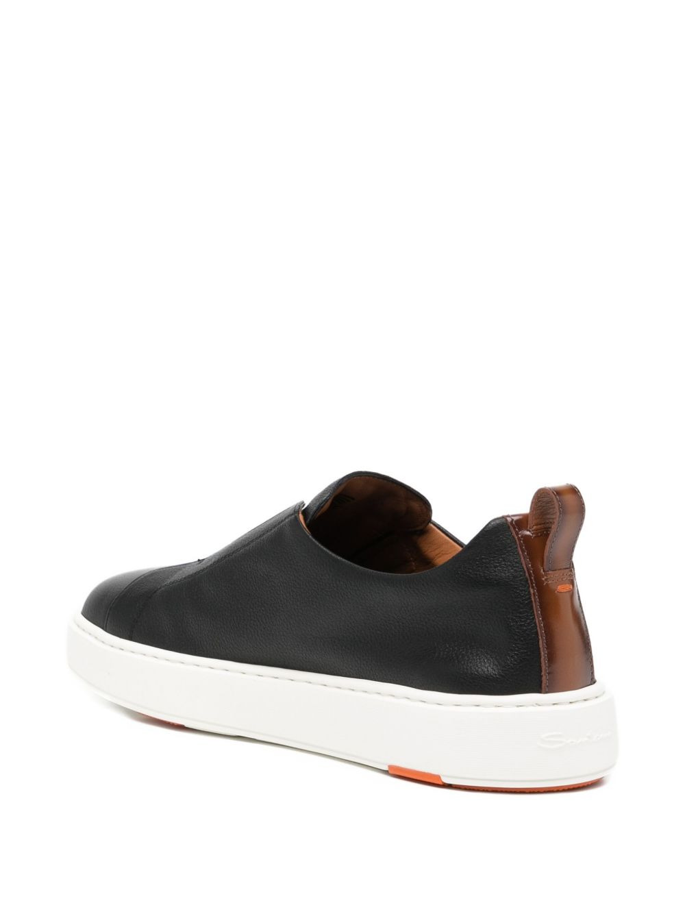 tumbled leather sneakers - 3