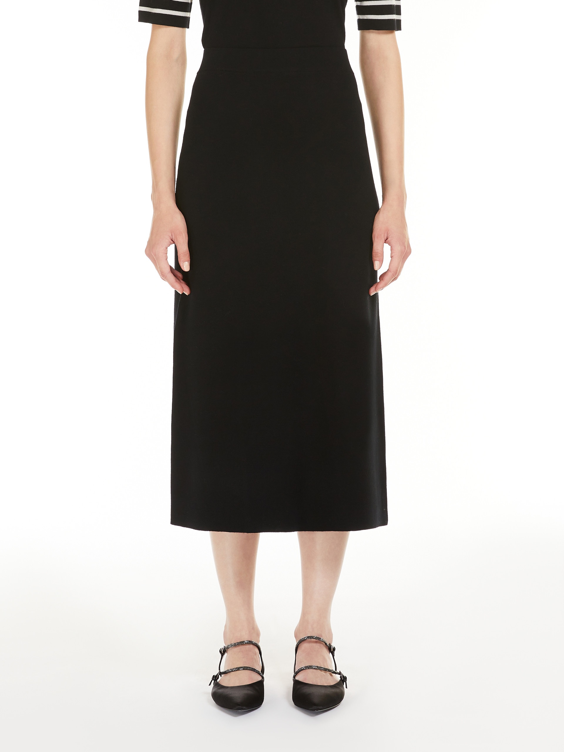 ENZA Jacquard wool yarn skirt - 3
