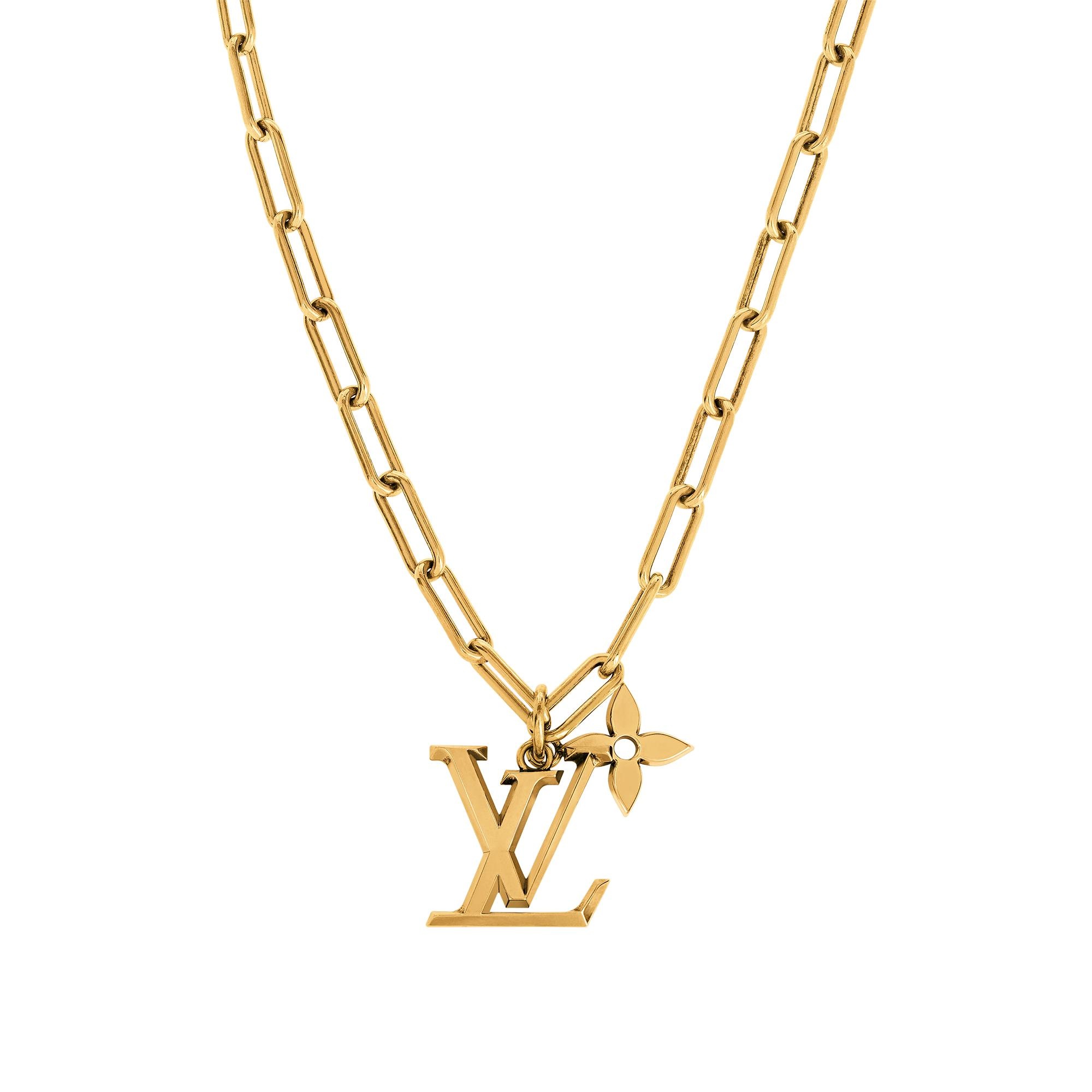 LV Flower Pendant Necklace - 1