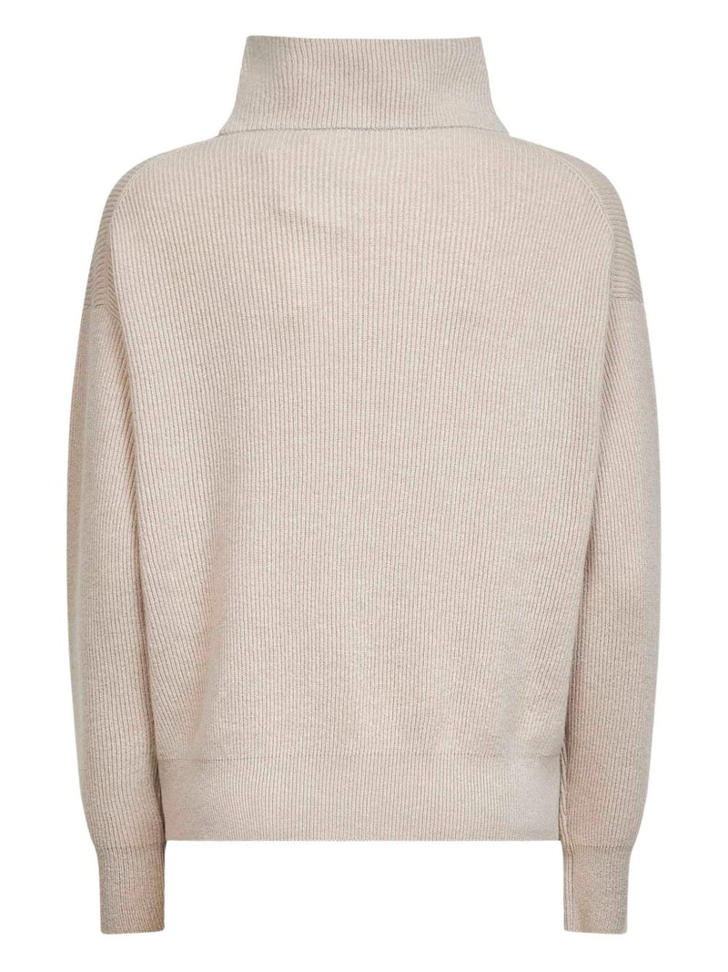 Brunello Cucinelli ribbed high-neck sweater outlook