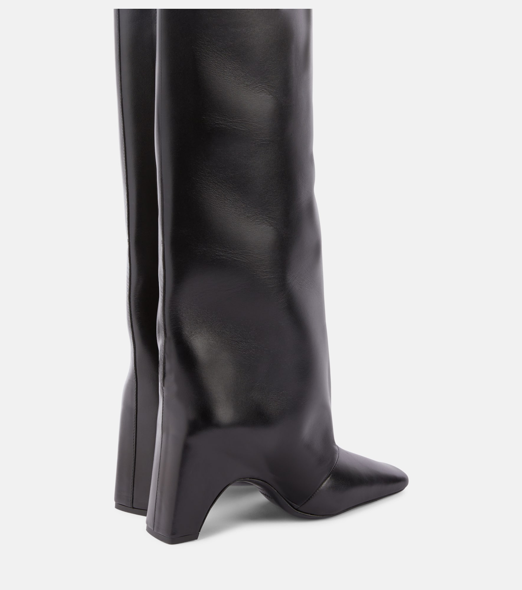 Bridge leather knee-high boots - 3
