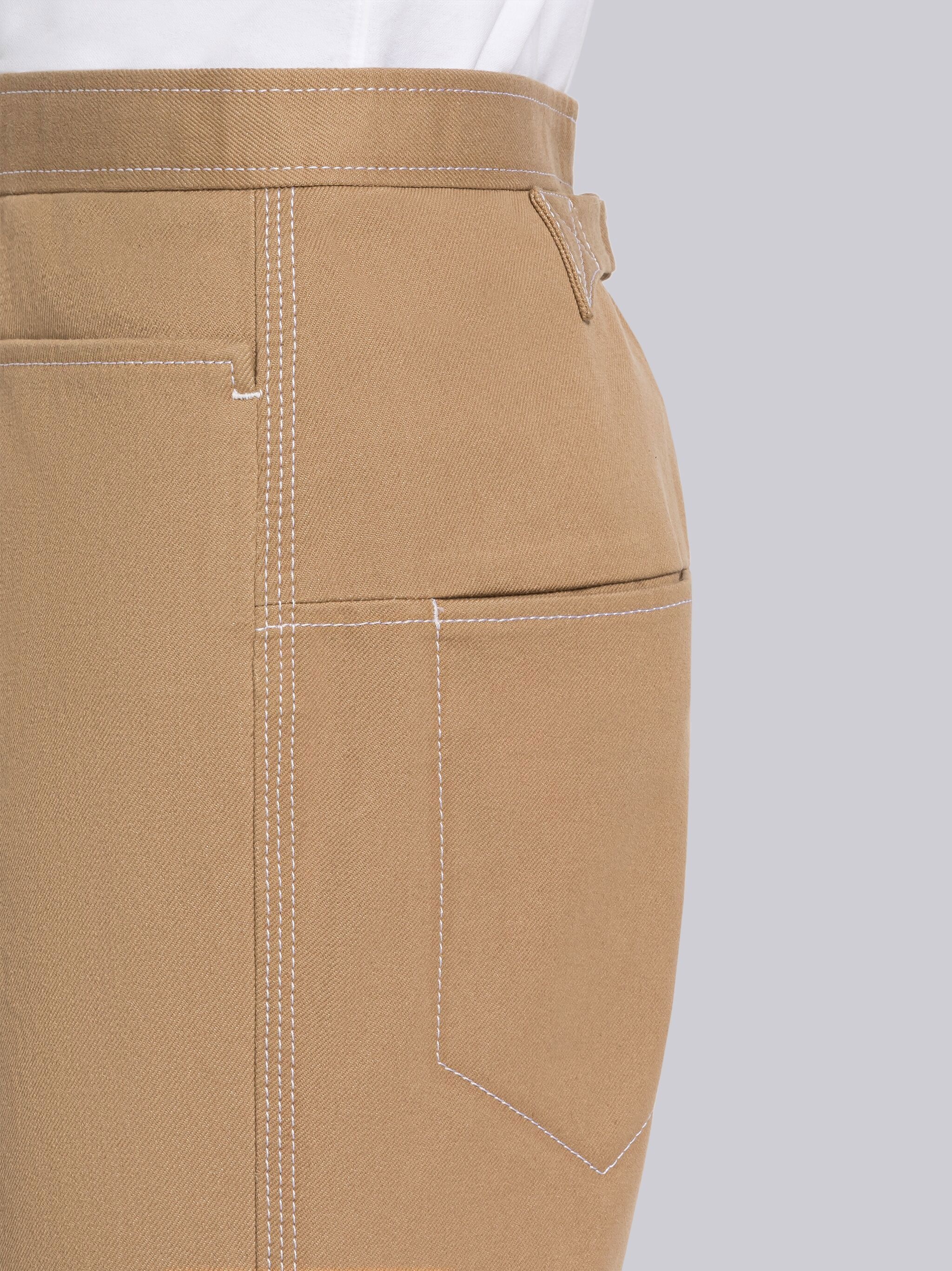 SELVEDGE DENIM TRACK STITCH BACKSTRAP TROUSER - 5