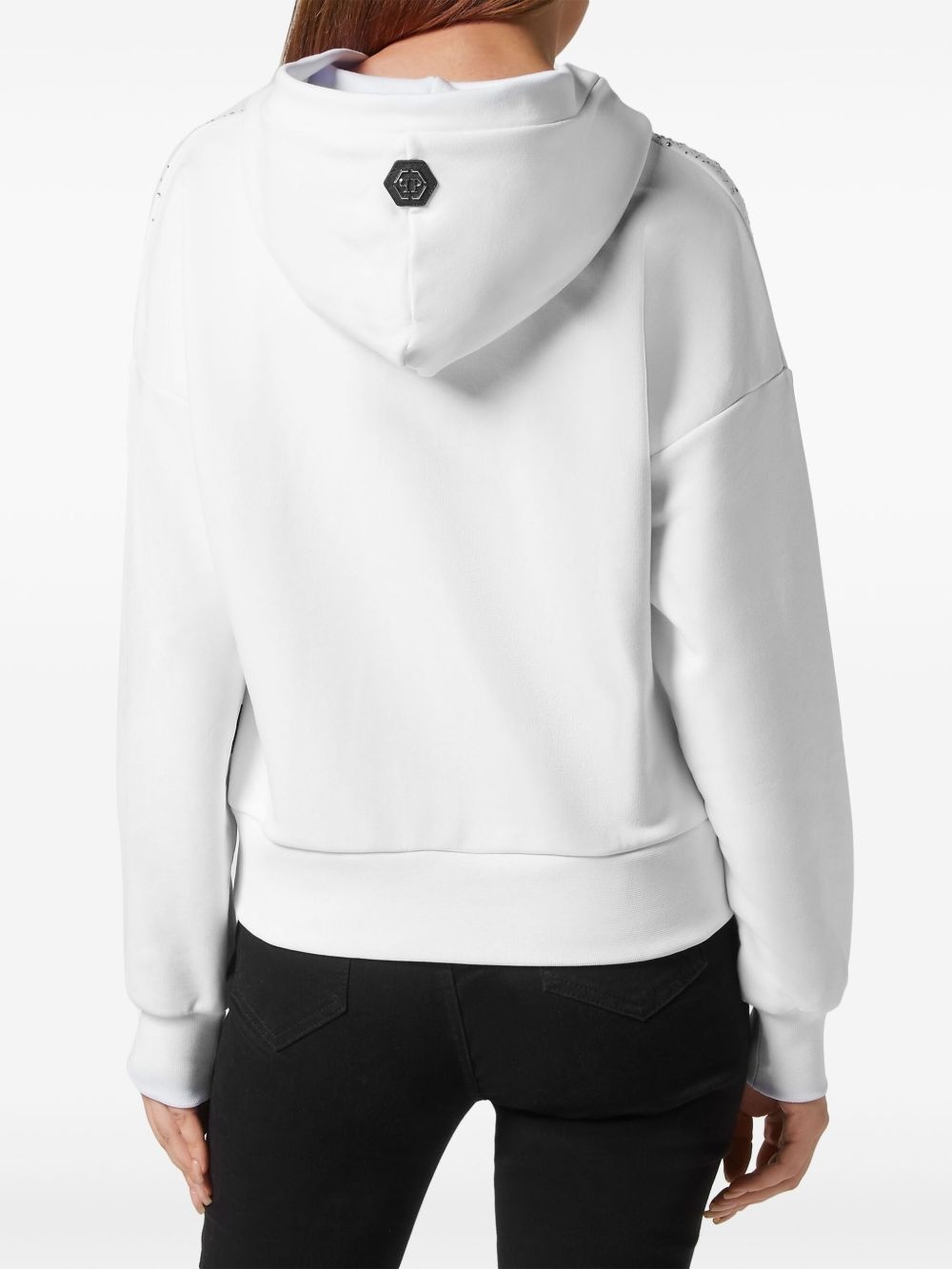 Gothic Plein rhinestone-embellished hoodie - 3