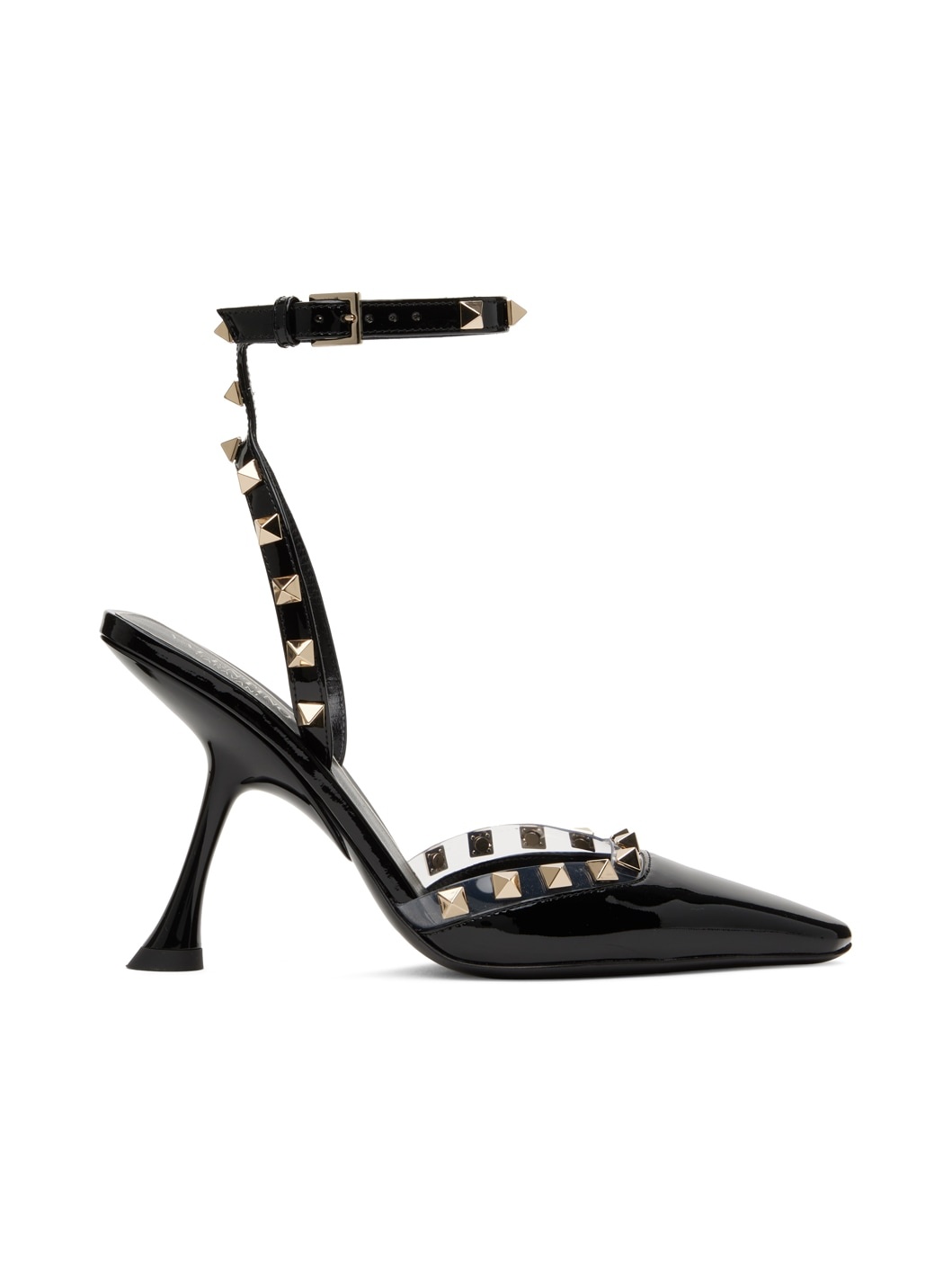 Black Rockstud Couture Heels - 1