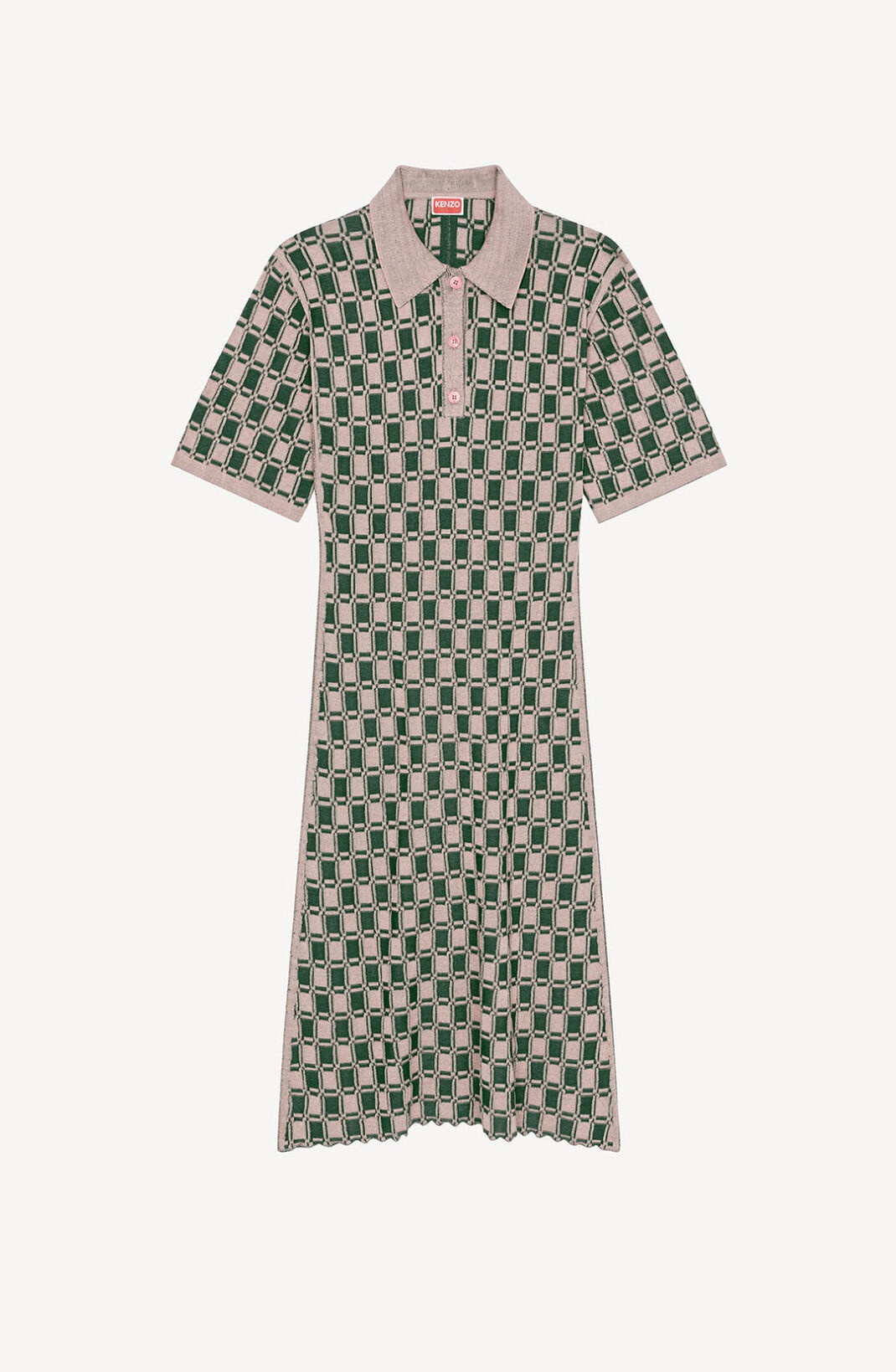 Jacquard polo dress - 3