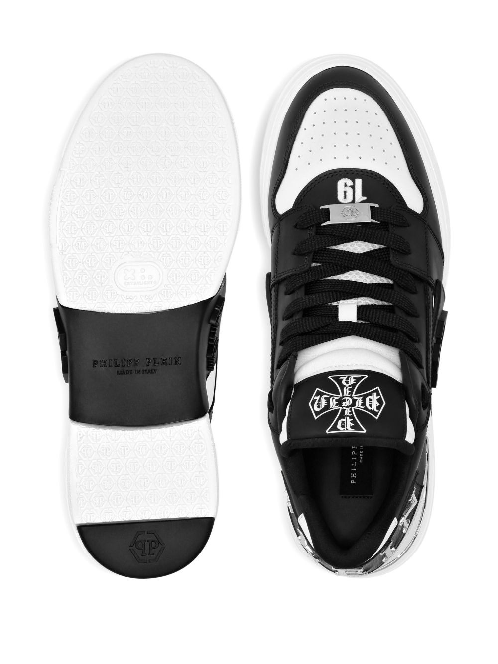 Phantom Kicks skull-plaque leather sneakers - 4