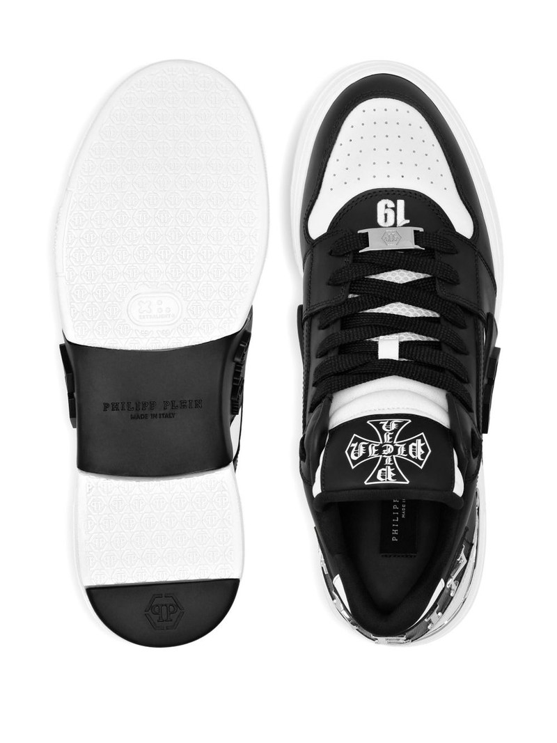 Phantom Kicks skull-plaque leather sneakers 4