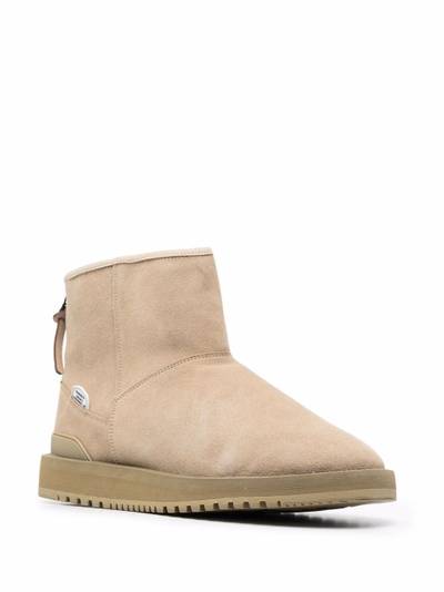 Suicoke zip-fastening shearling-lined ankle boots outlook