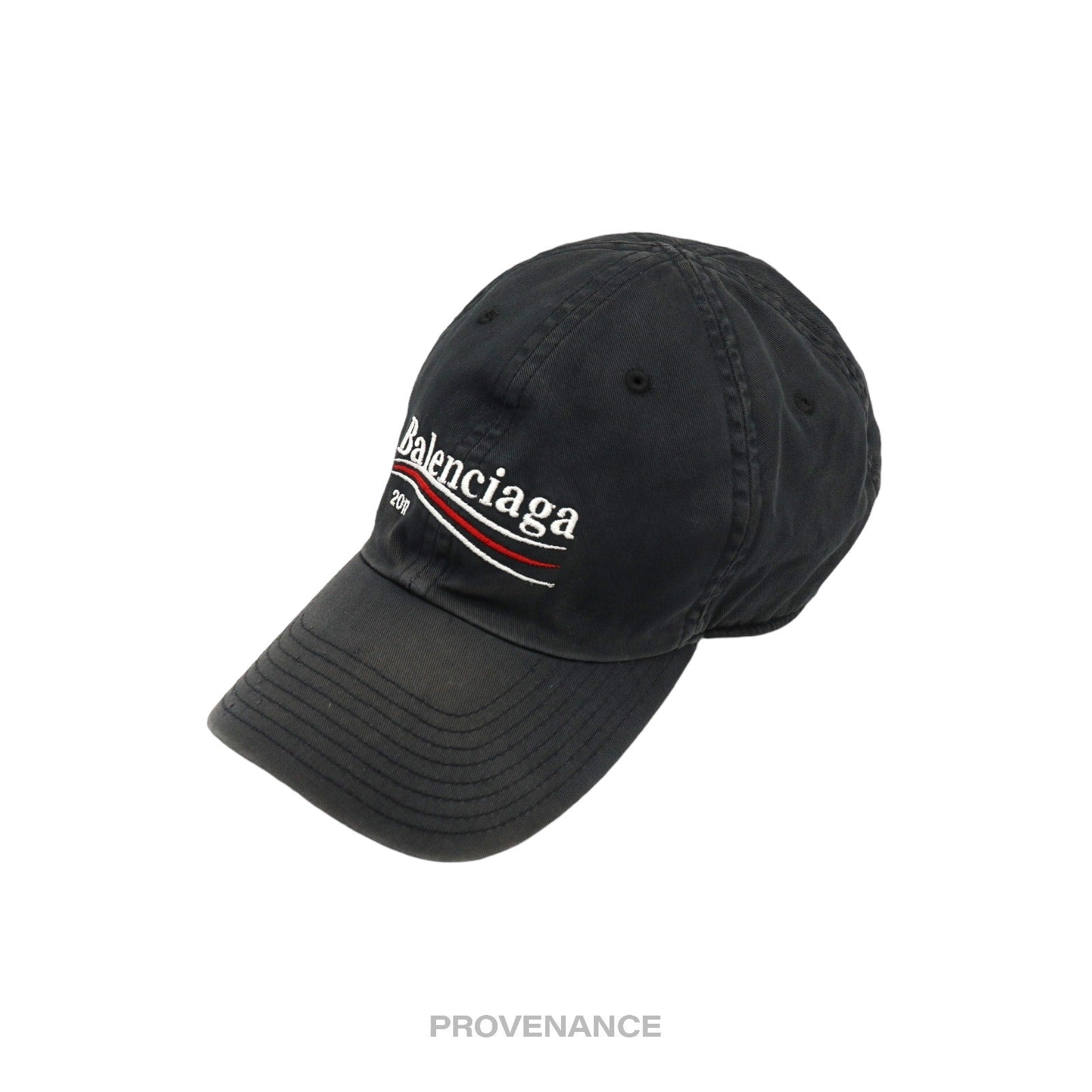 Balenciaga Political Campaign Cap Hat - Washed Black - 2