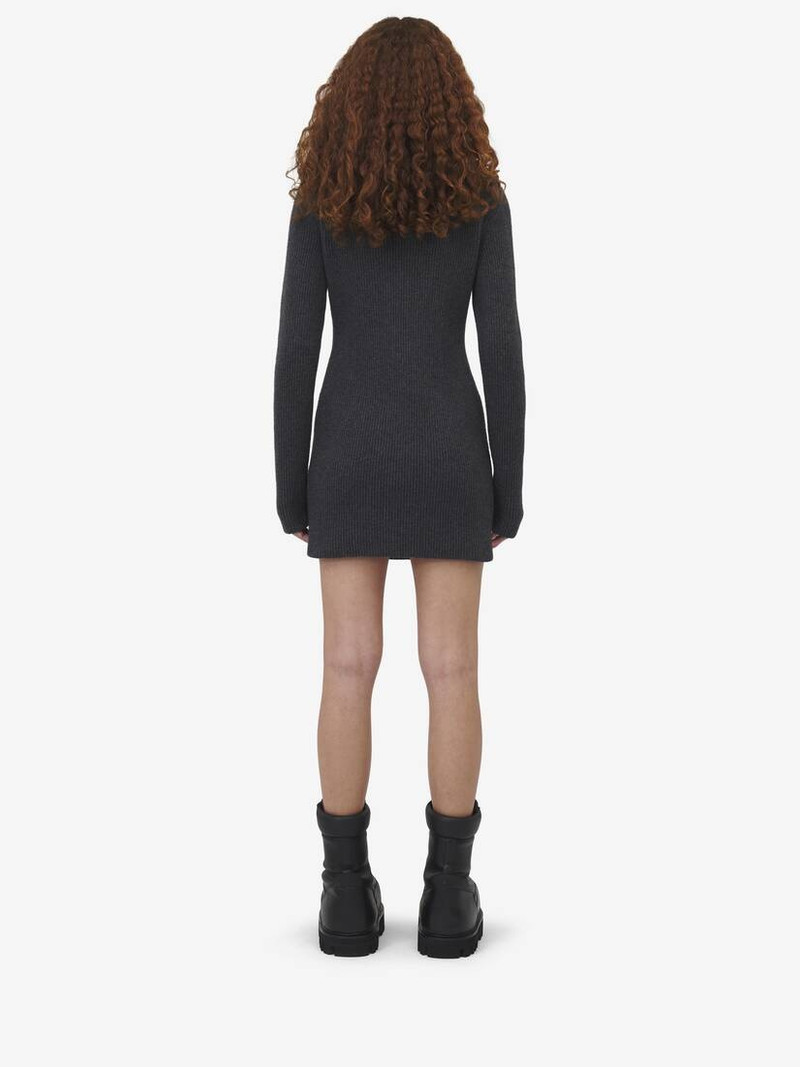 Ribbed Knit Mini Dress 4