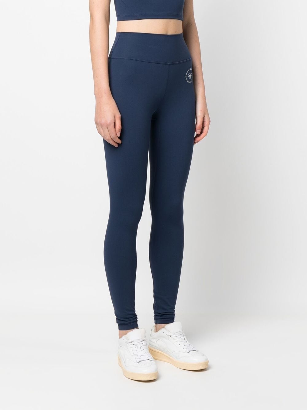 logo-print detail leggings - 3