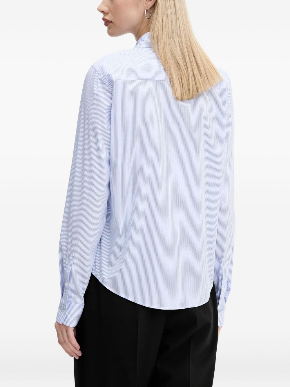 striped button-down shirt - 3