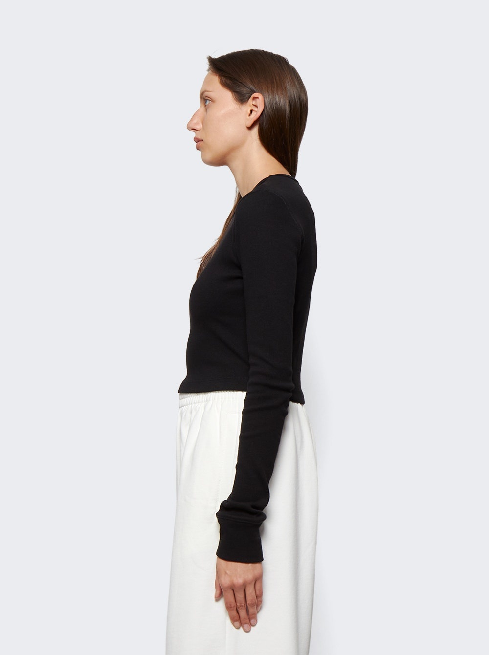 X Hailey Bieber Long Sleeve Tee Black - 4