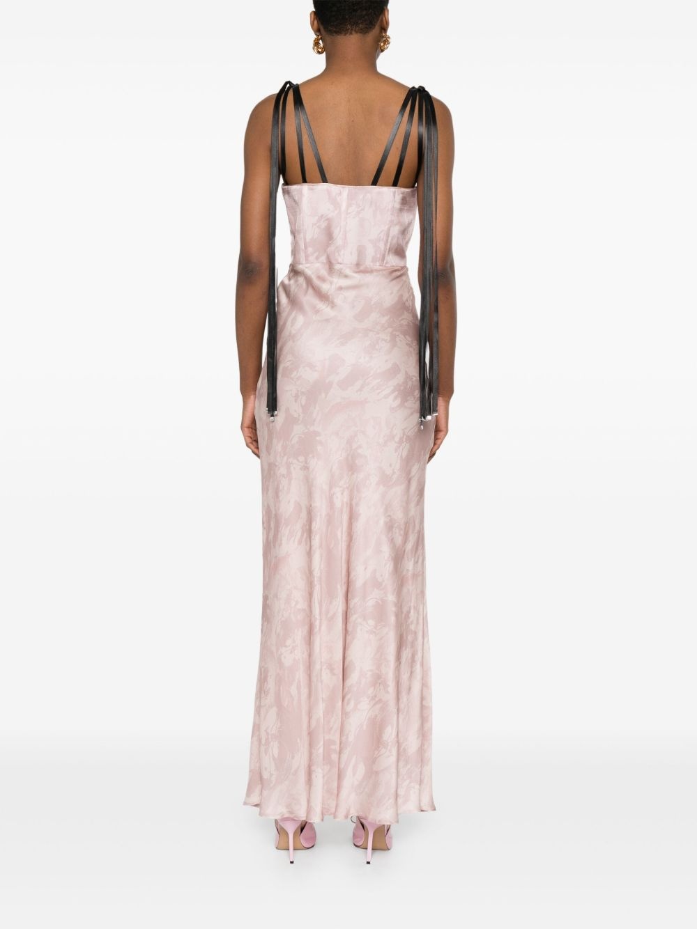 x Patrick McDowell satin maxi dress - 4