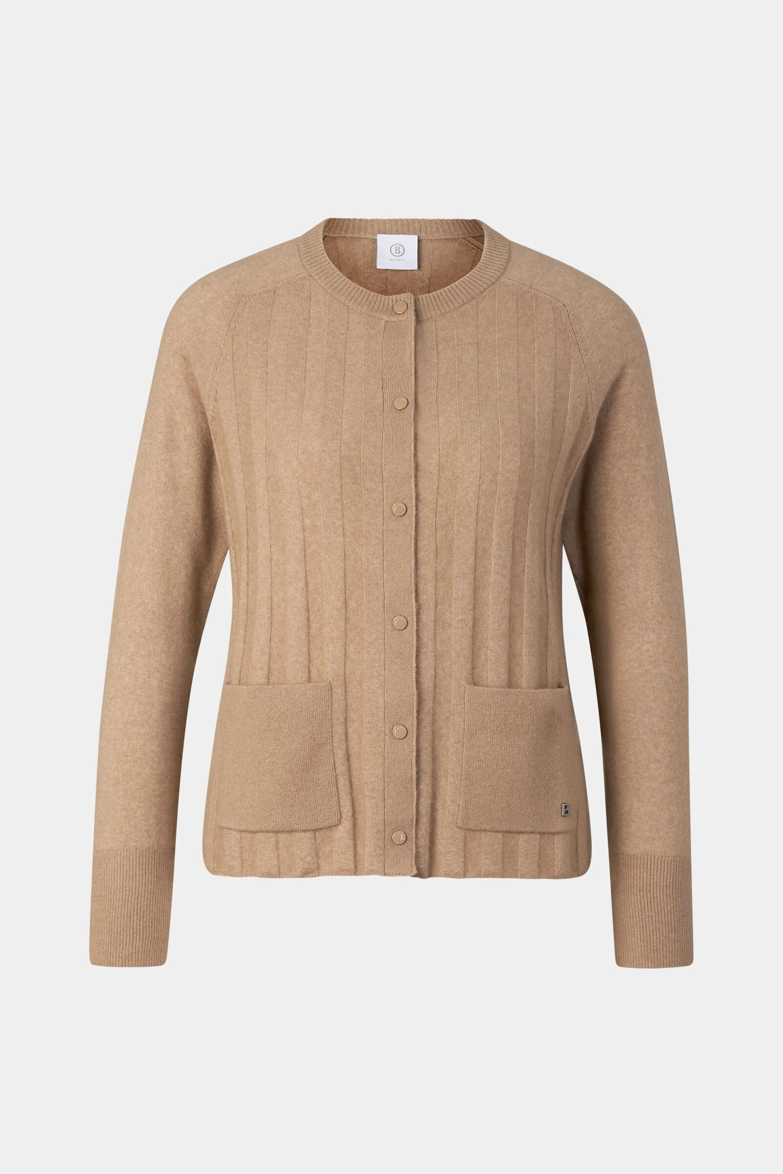 Tanja virgin wool cashmere cardigan in Camel - 1