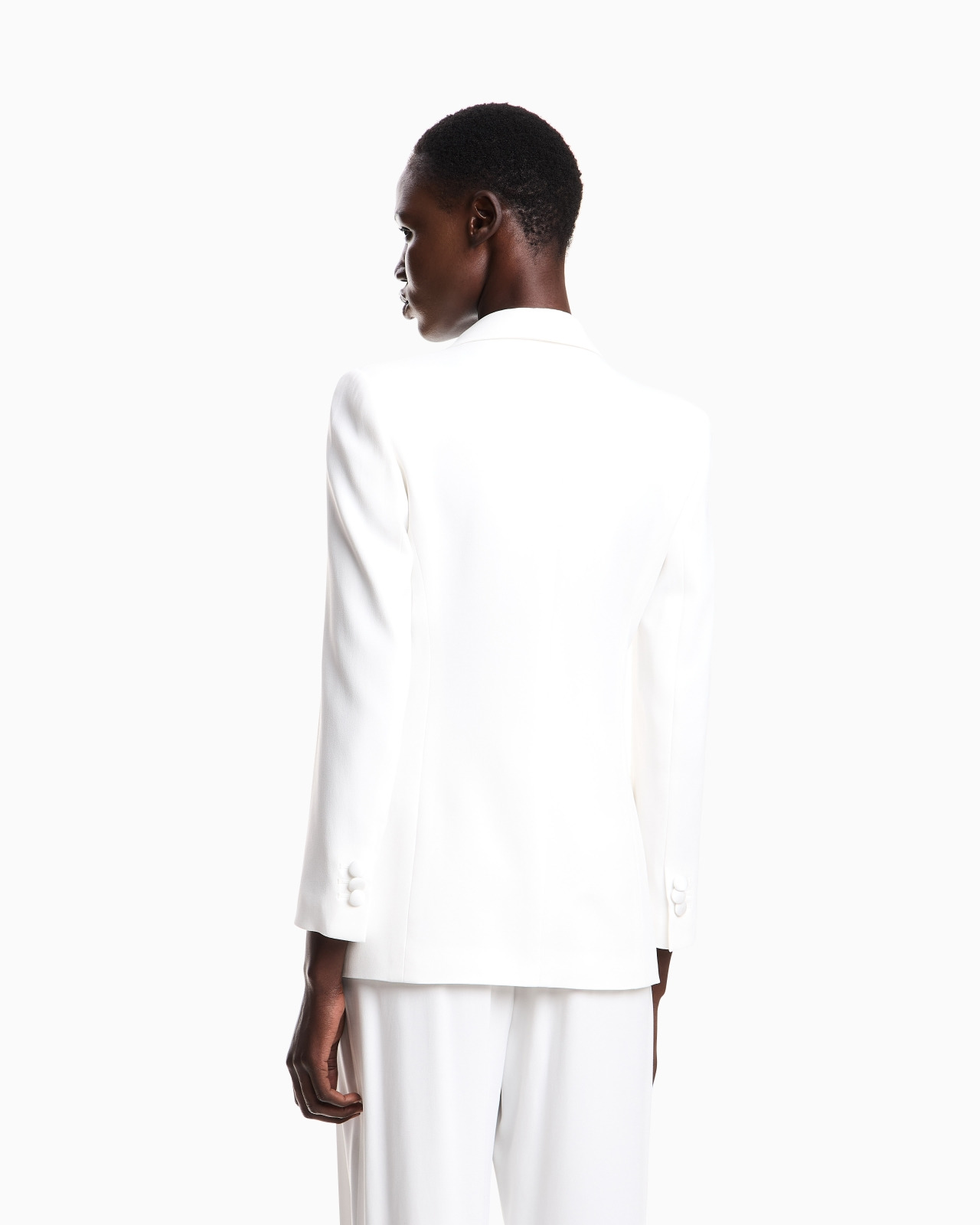 Envers-satin, shawl-collar jacket - 3