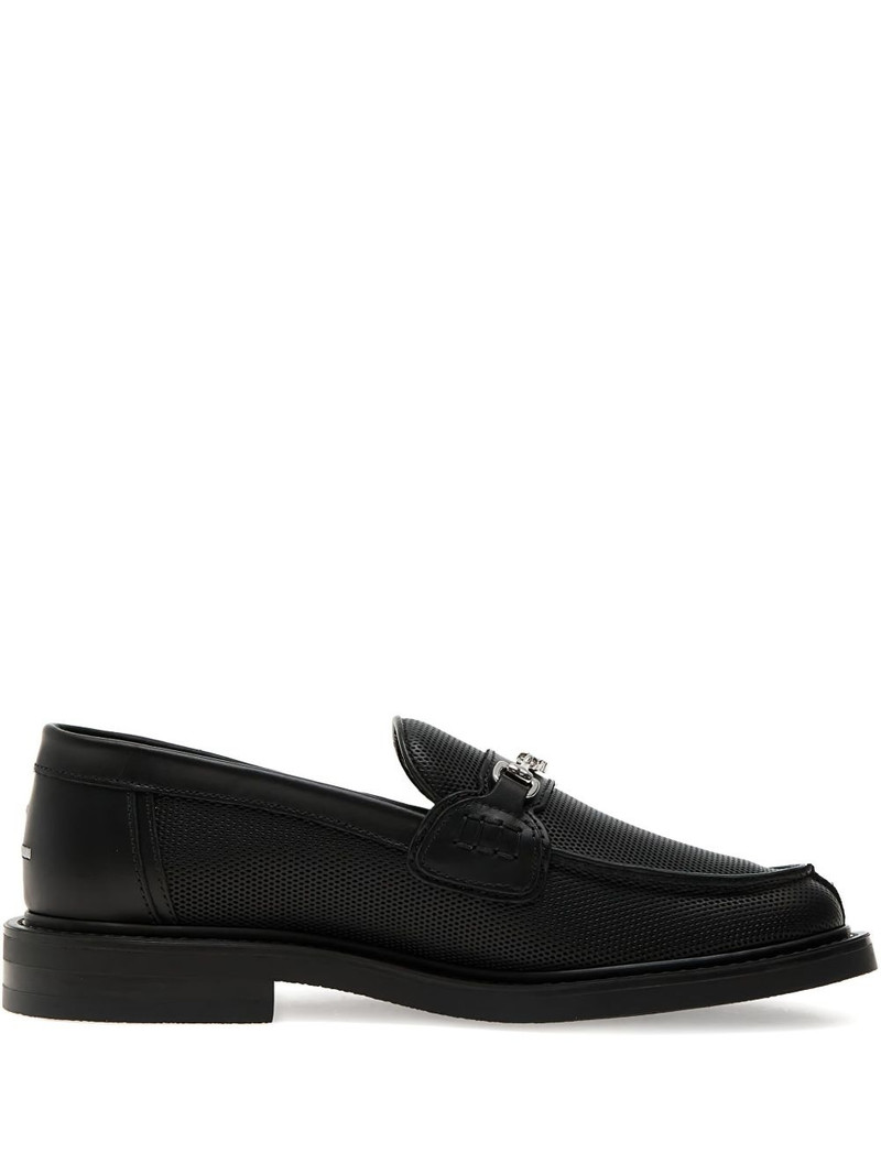 chain-link perforated loafers 1
