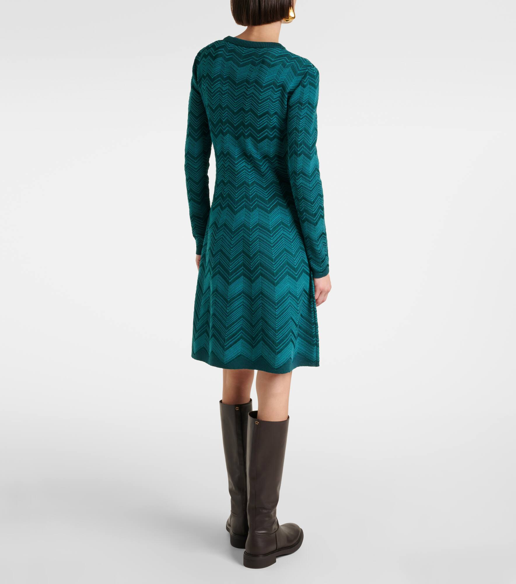 Zigzag knitted minidress - 3