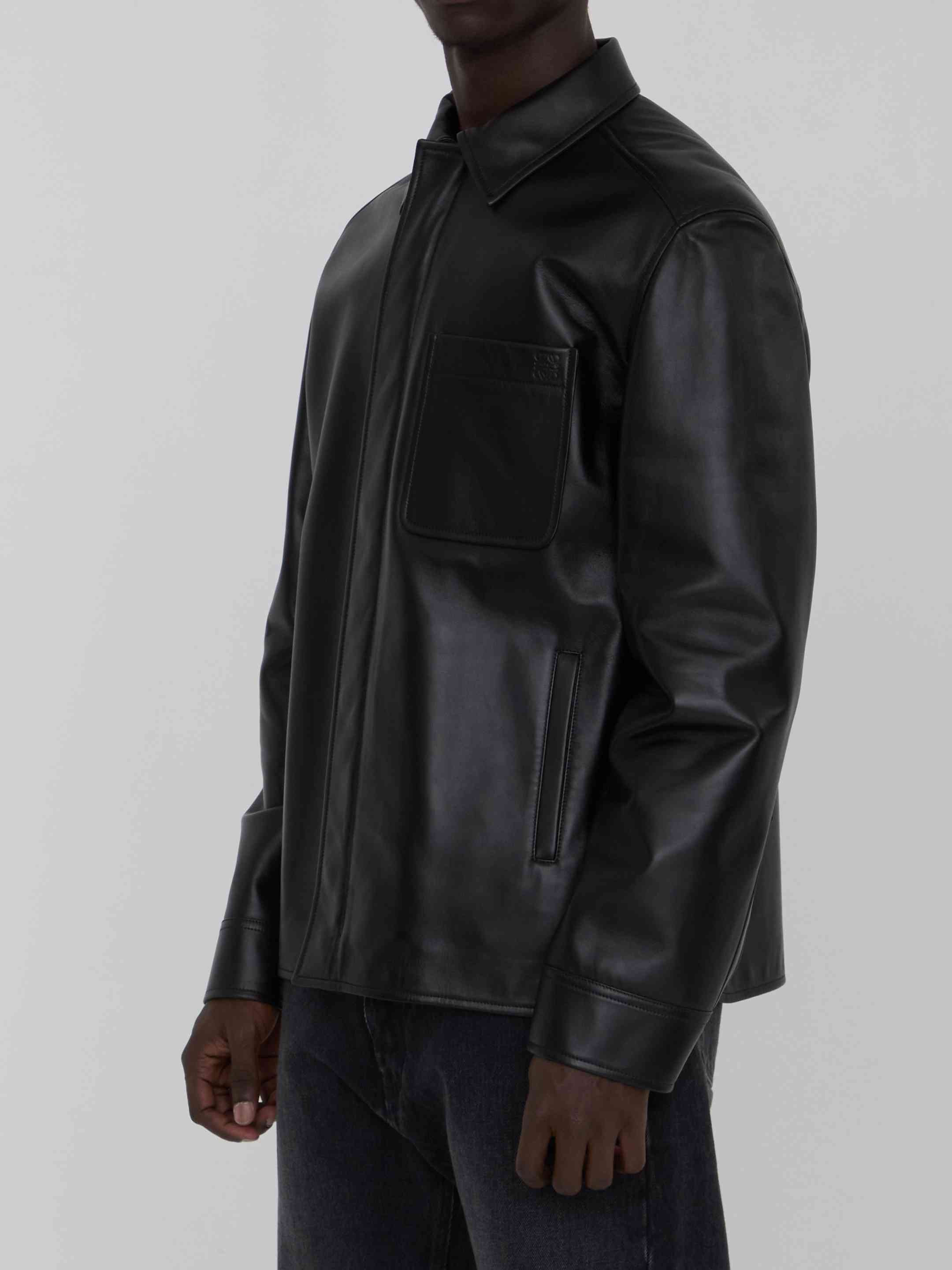 Loewe Men Overshirt In Lambskin Nappa - 2