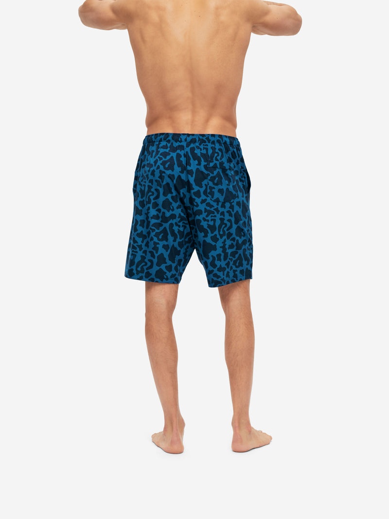 Men's Lounge Shorts London 7 Micro Modal Stretch Navy - 5