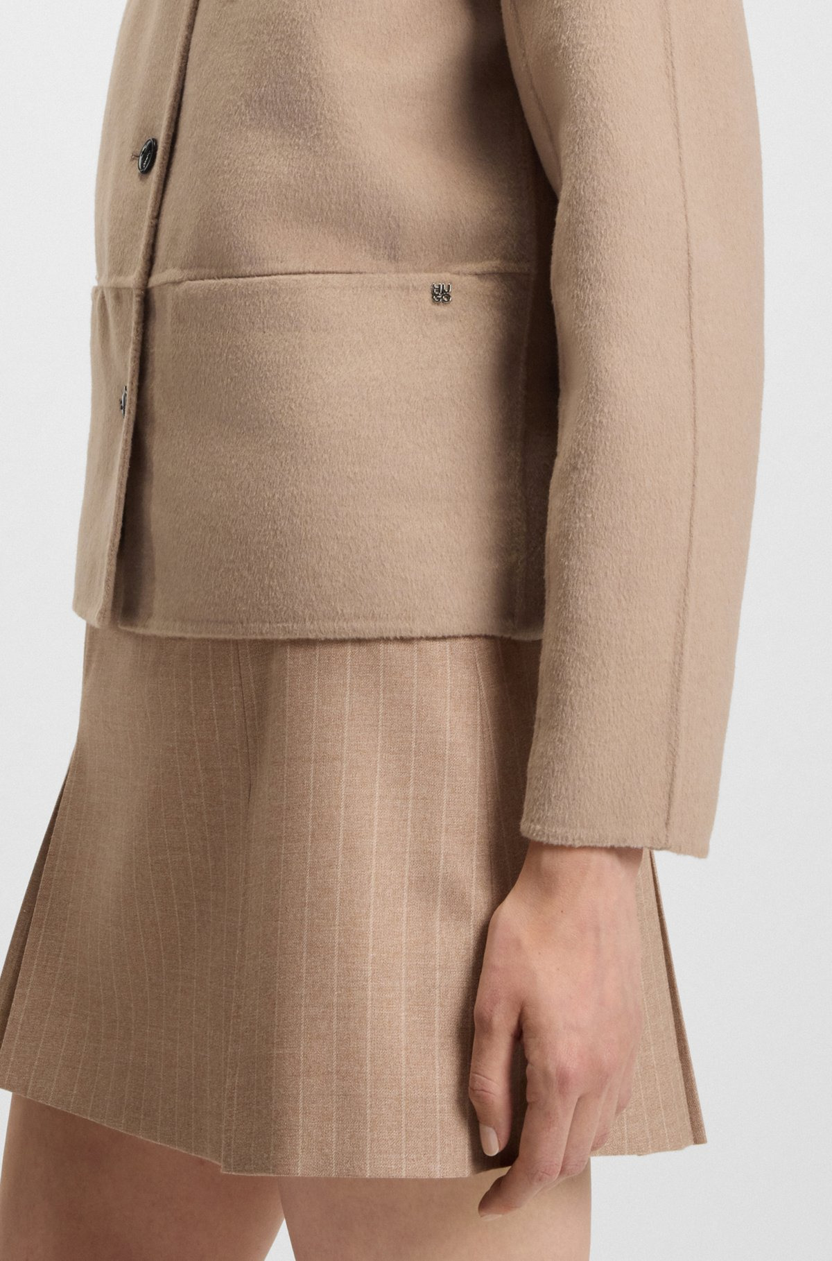 RELAXED-FIT JACKET WITH BUTTON FRONT - 6