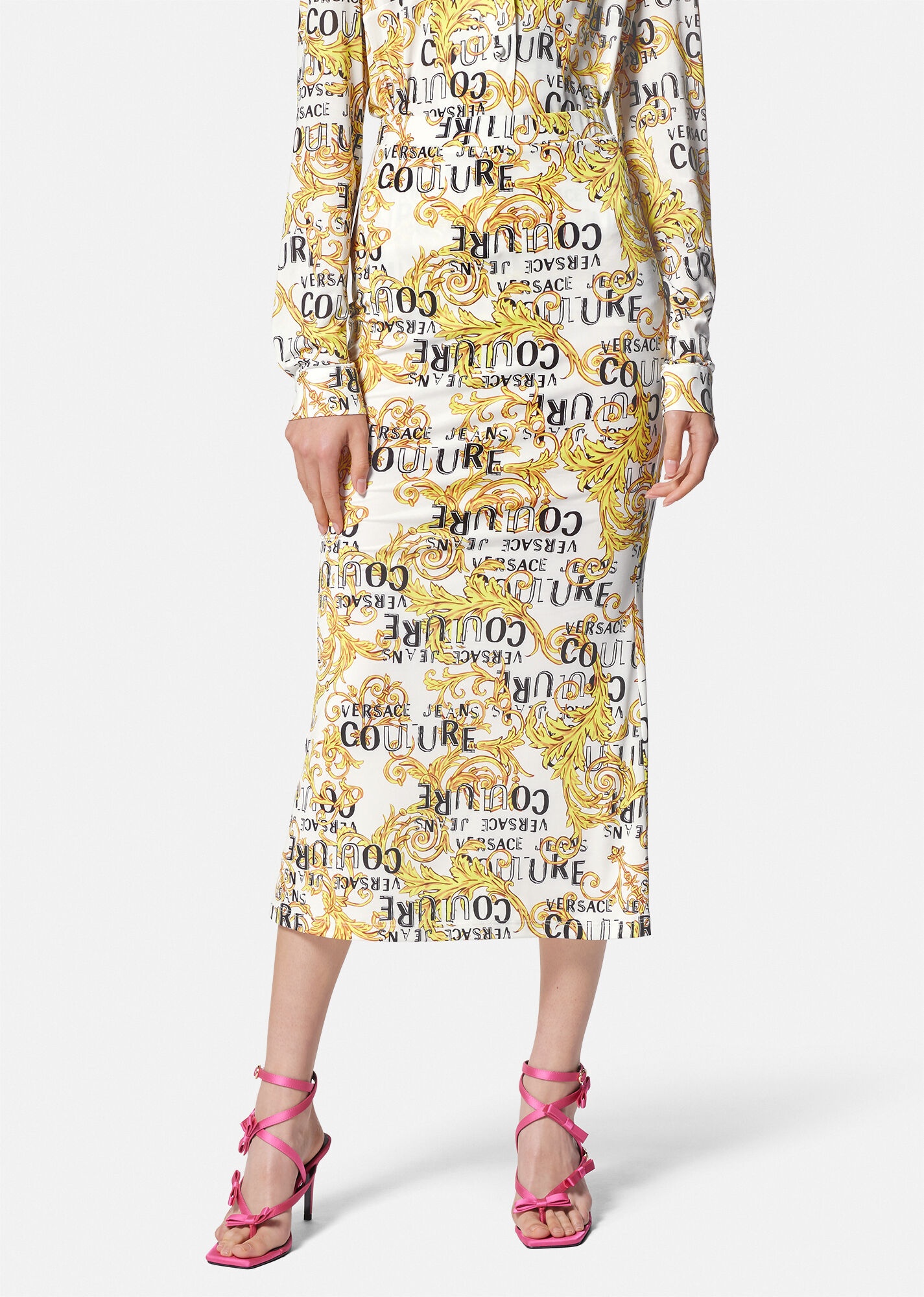 Logo Couture Midi Skirt - 3