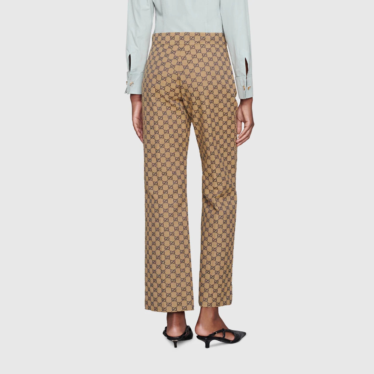 GG canvas pants with Horsebit - 4