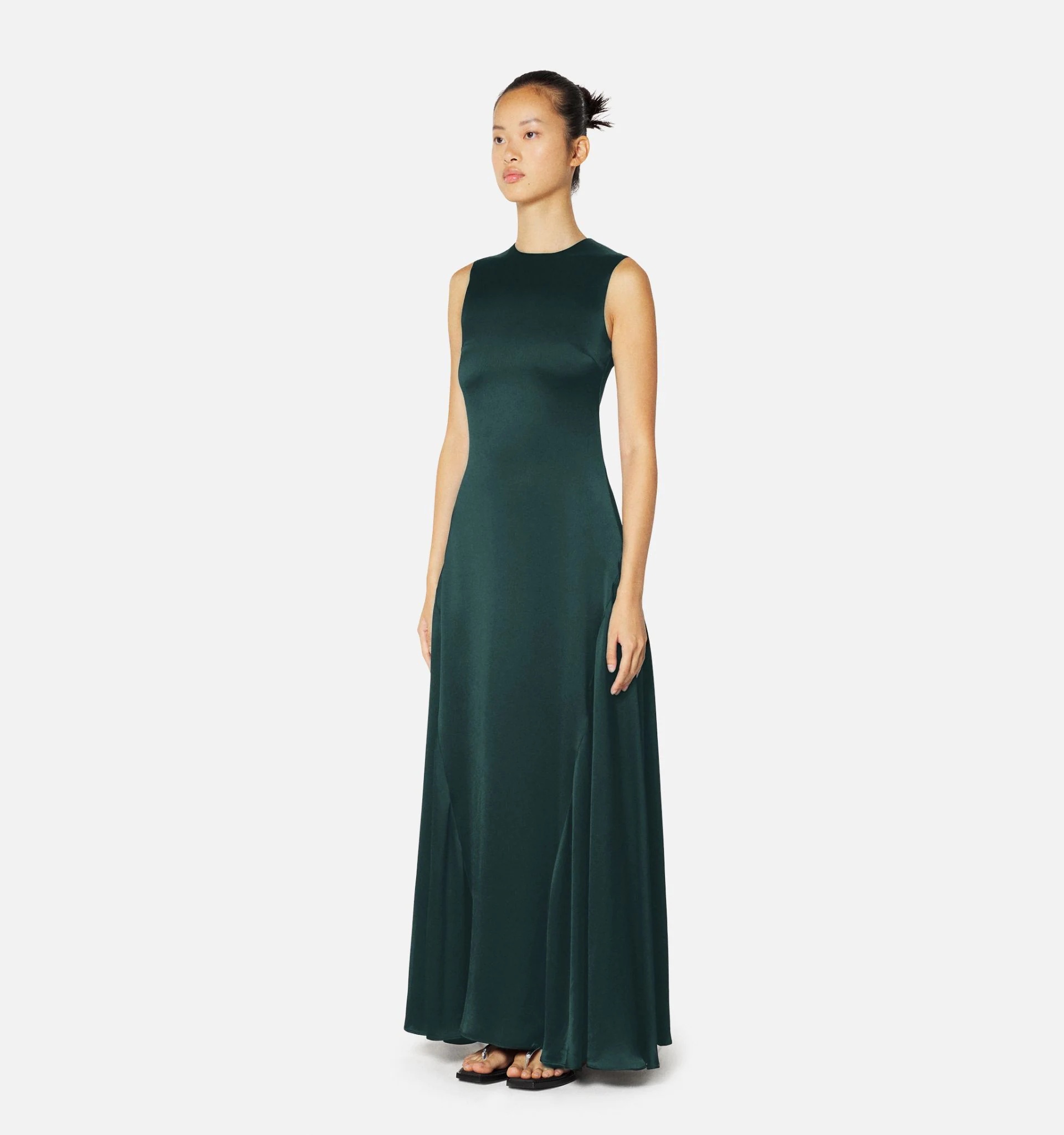 Long Dress With Side Panels - 3