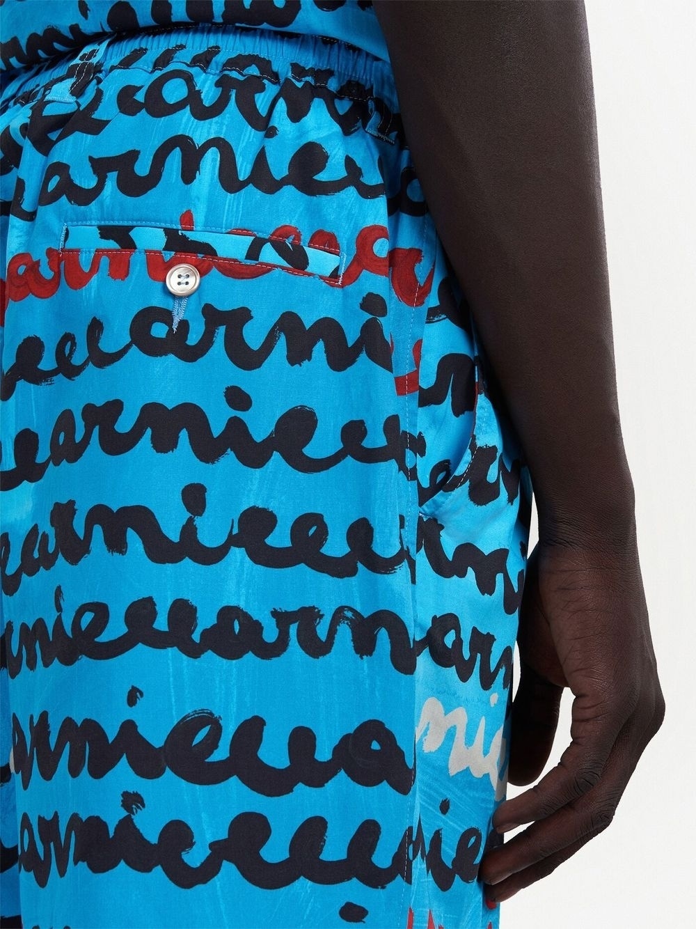 handwriting-print shorts - 5