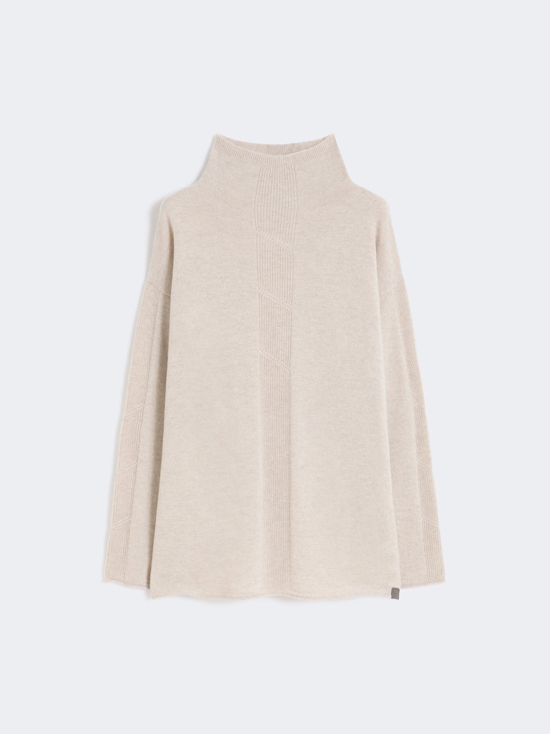 MANTIDE Cashmere yarn jumper - BEIGE 1