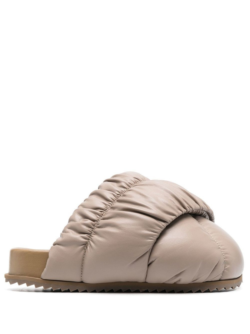 Tent padded oversized mules 1