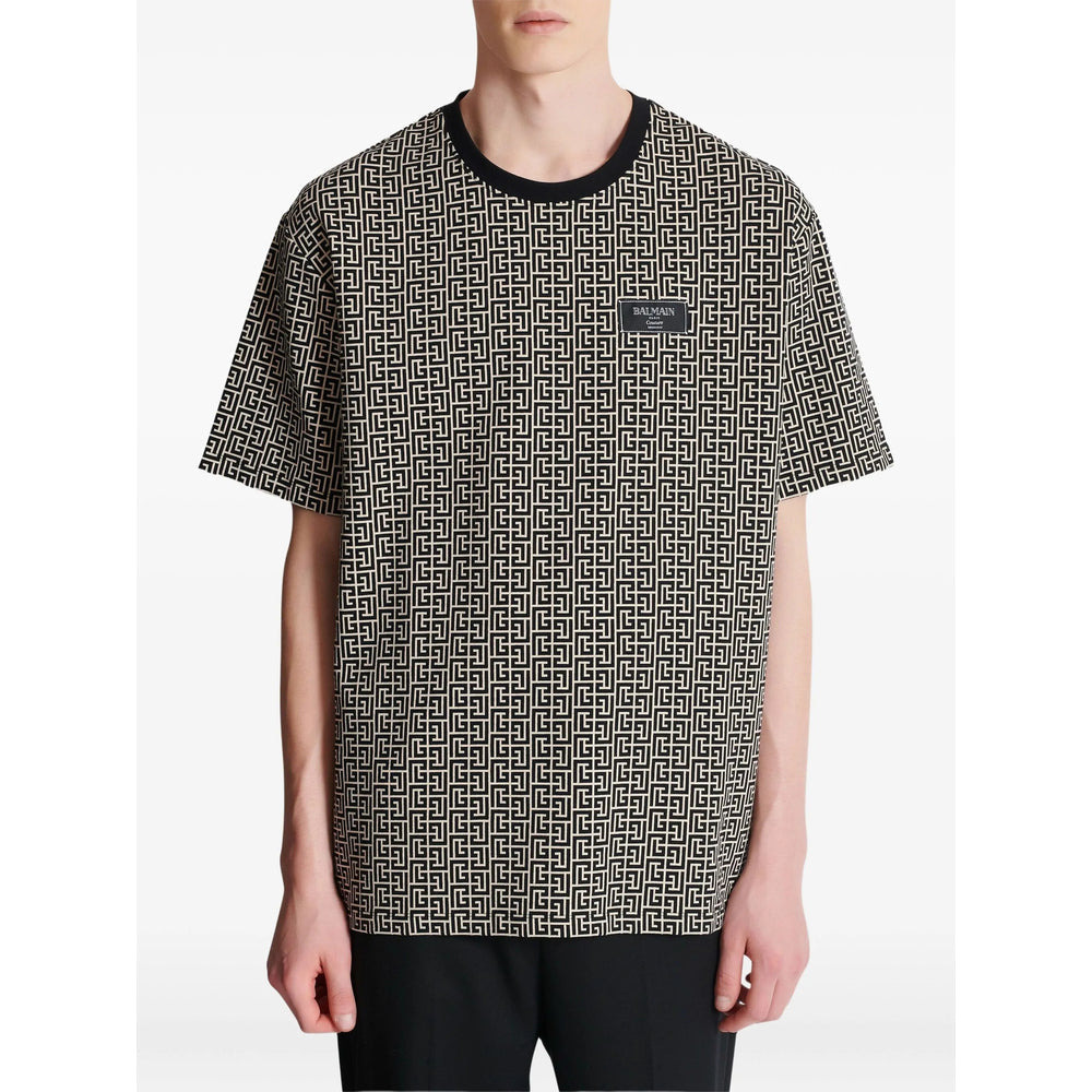 Balmain Black T-Shirts & Vests - T-Shirts Men - 3