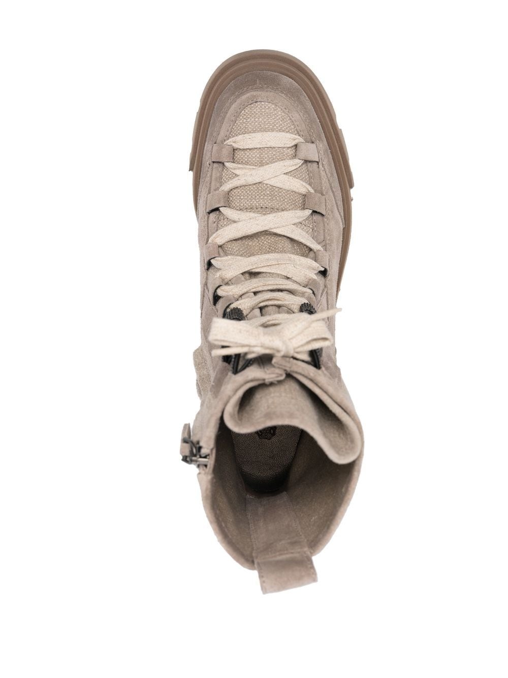 chunky-sole lace-up boots - 4