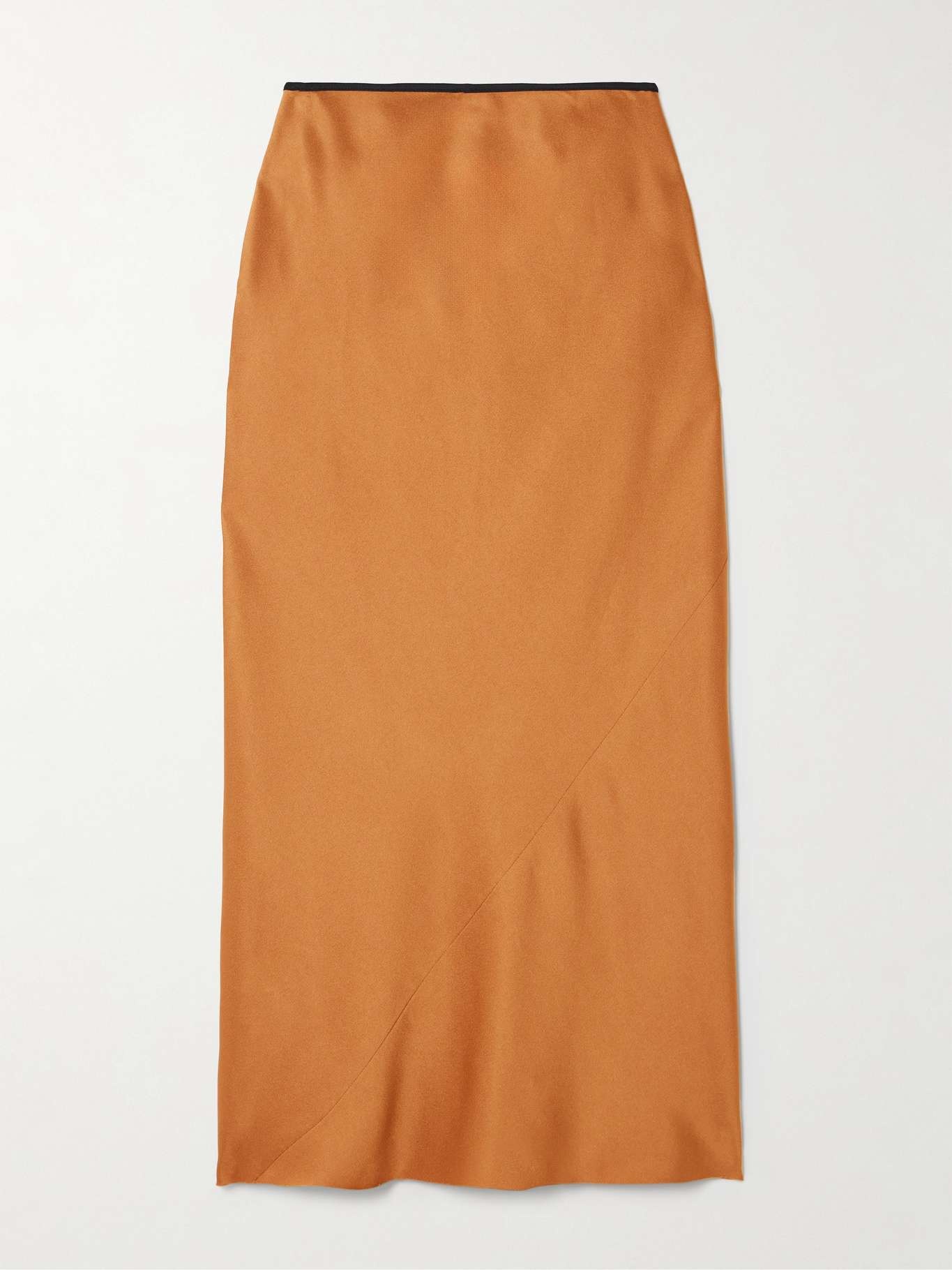 Hammered-satin midi skirt - 1